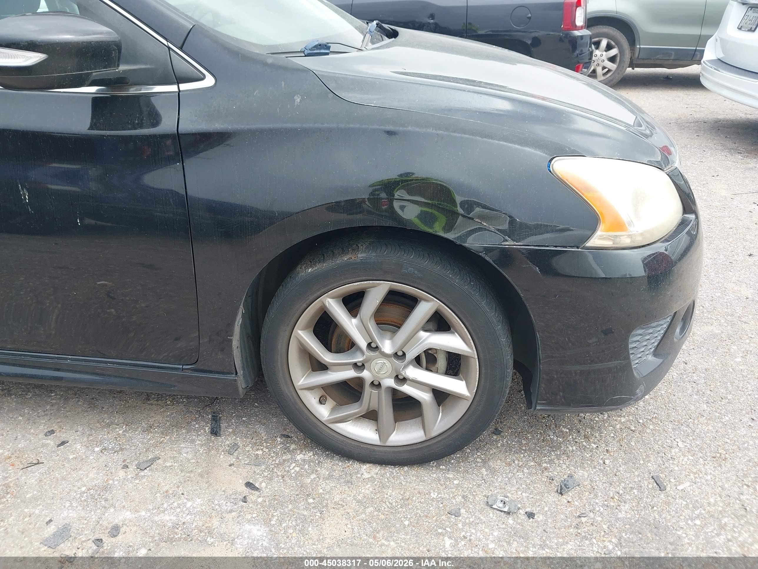 2015 Nissan Sentra Sr Черный vin: 3N1AB7APXFY247160