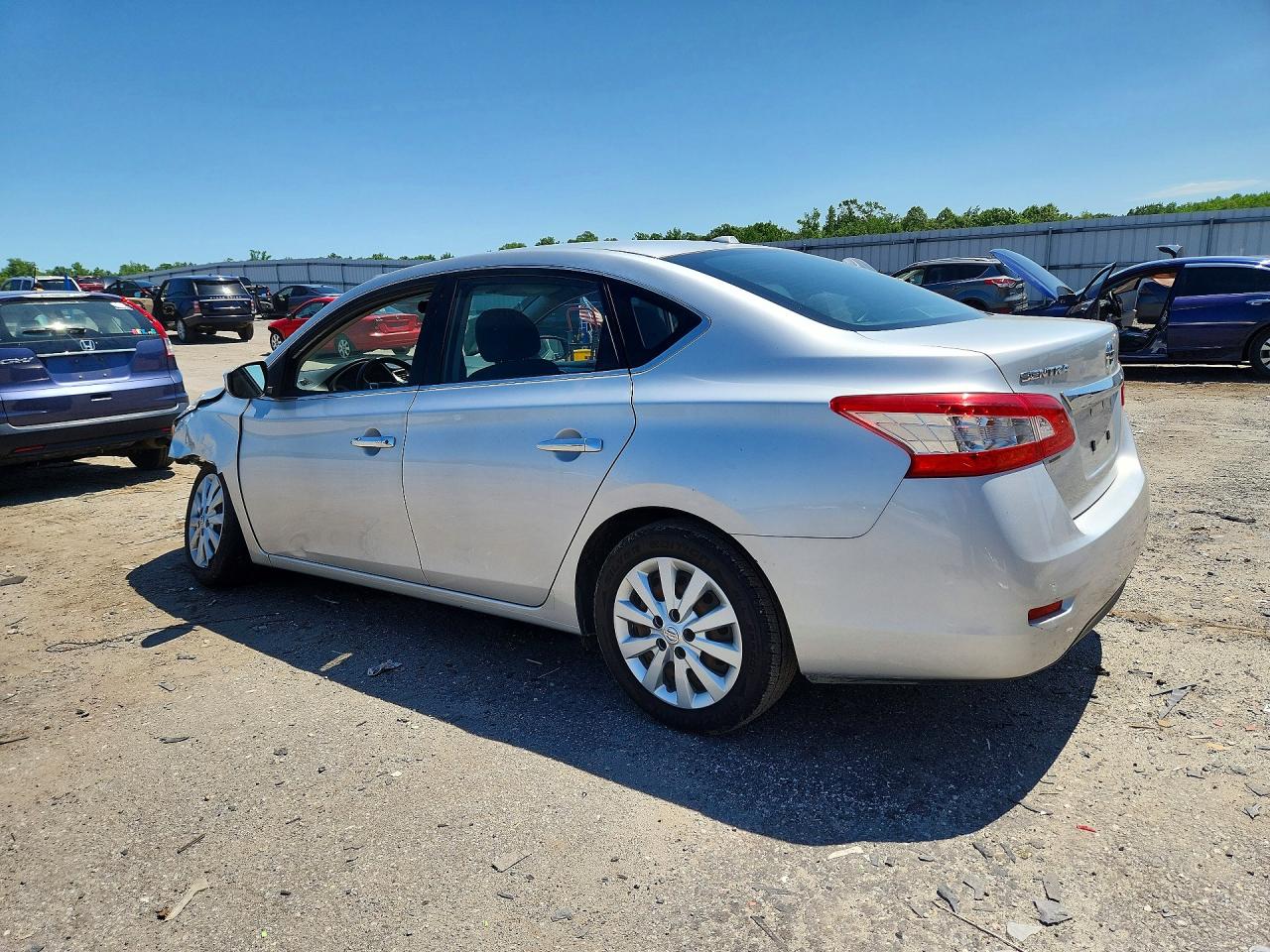 2015 Nissan Sentra Sv Silver vin: 3N1AB7APXFY248955