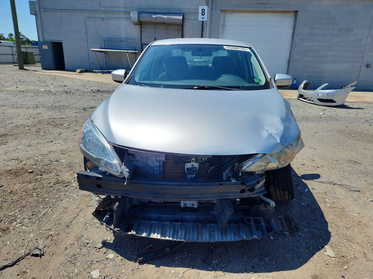 2015 Nissan Sentra Sv Silver vin: 3N1AB7APXFY248955