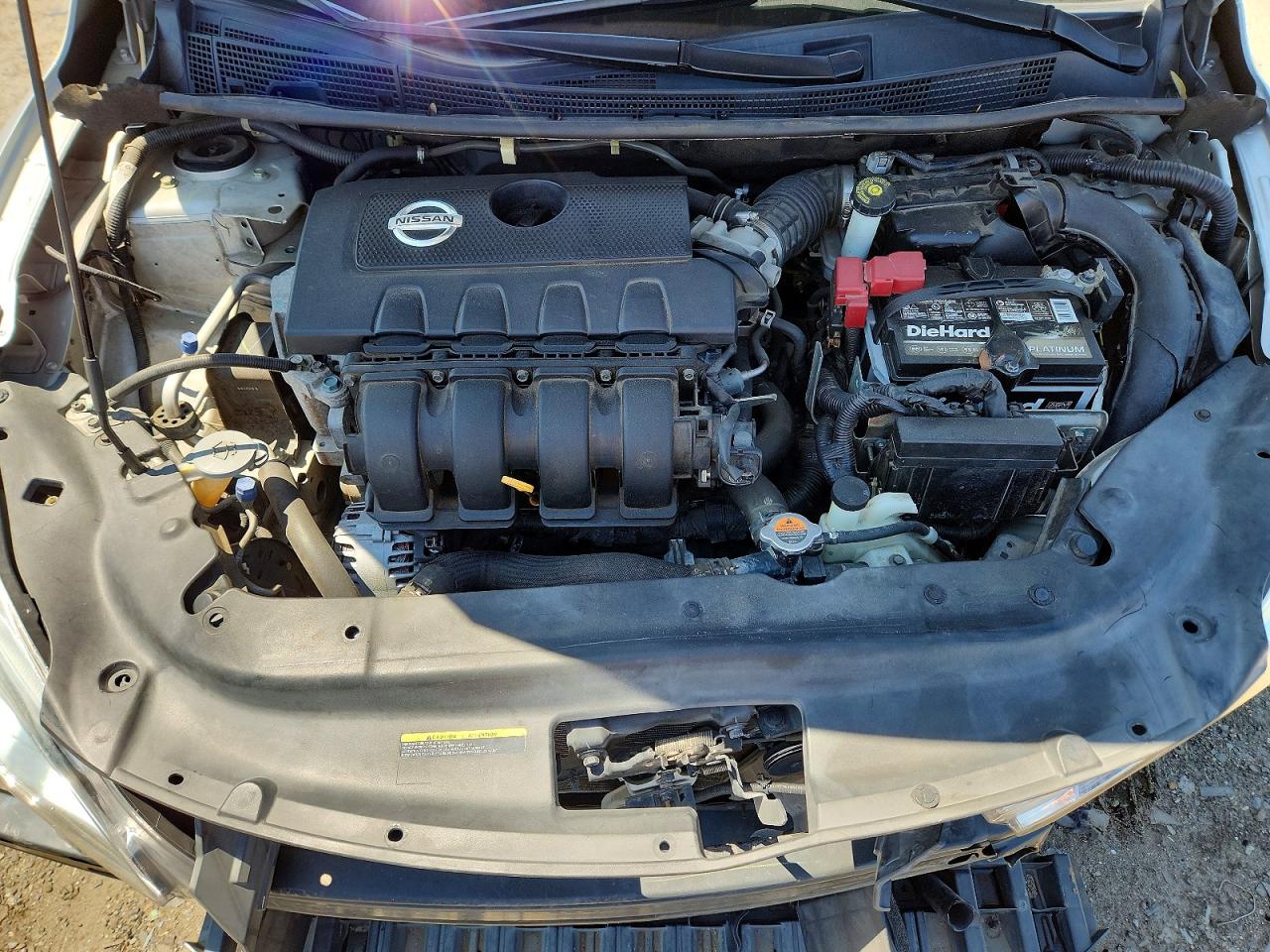 2015 Nissan Sentra Sv Silver vin: 3N1AB7APXFY248955