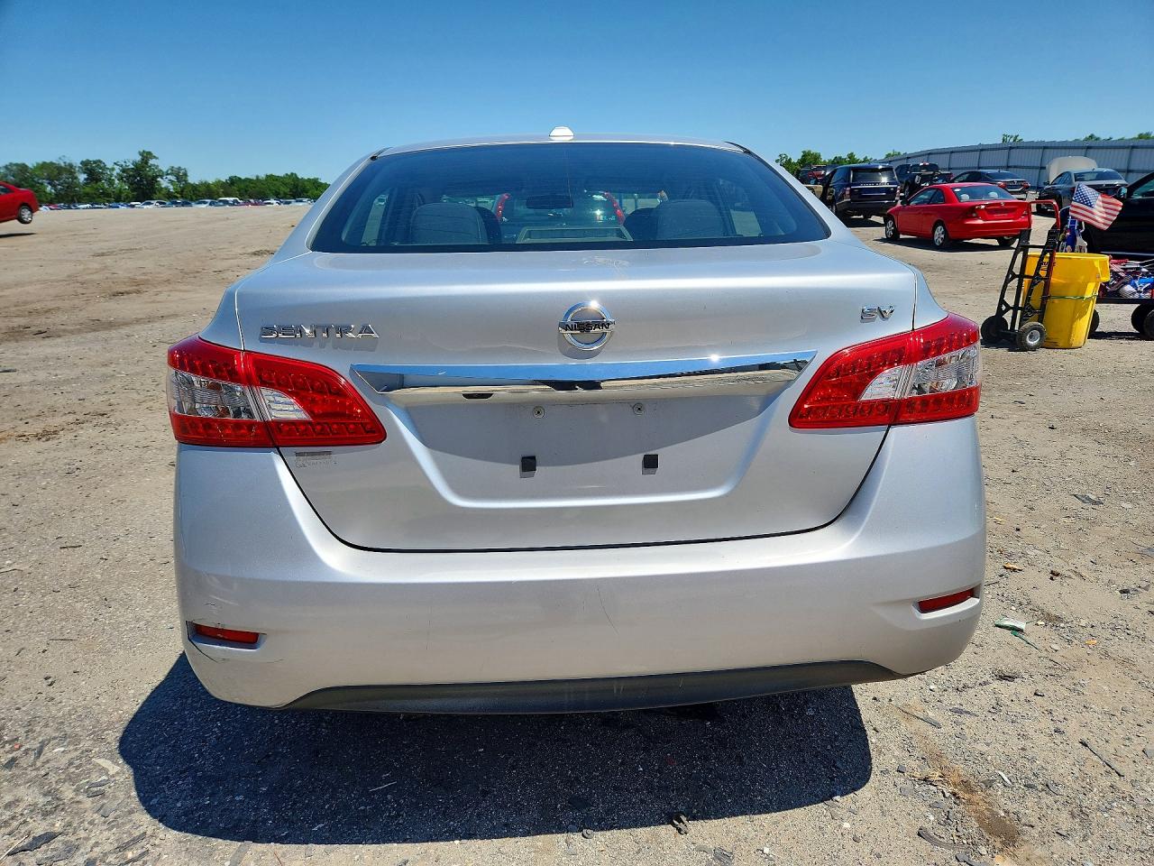 2015 Nissan Sentra Sv Silver vin: 3N1AB7APXFY248955