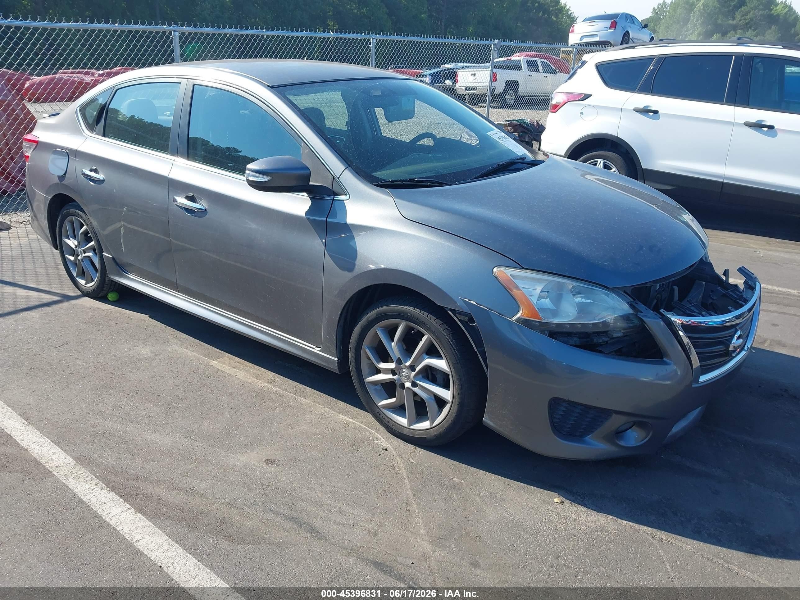 2015 Nissan Sentra Sr Gray vin: 3N1AB7APXFY249555