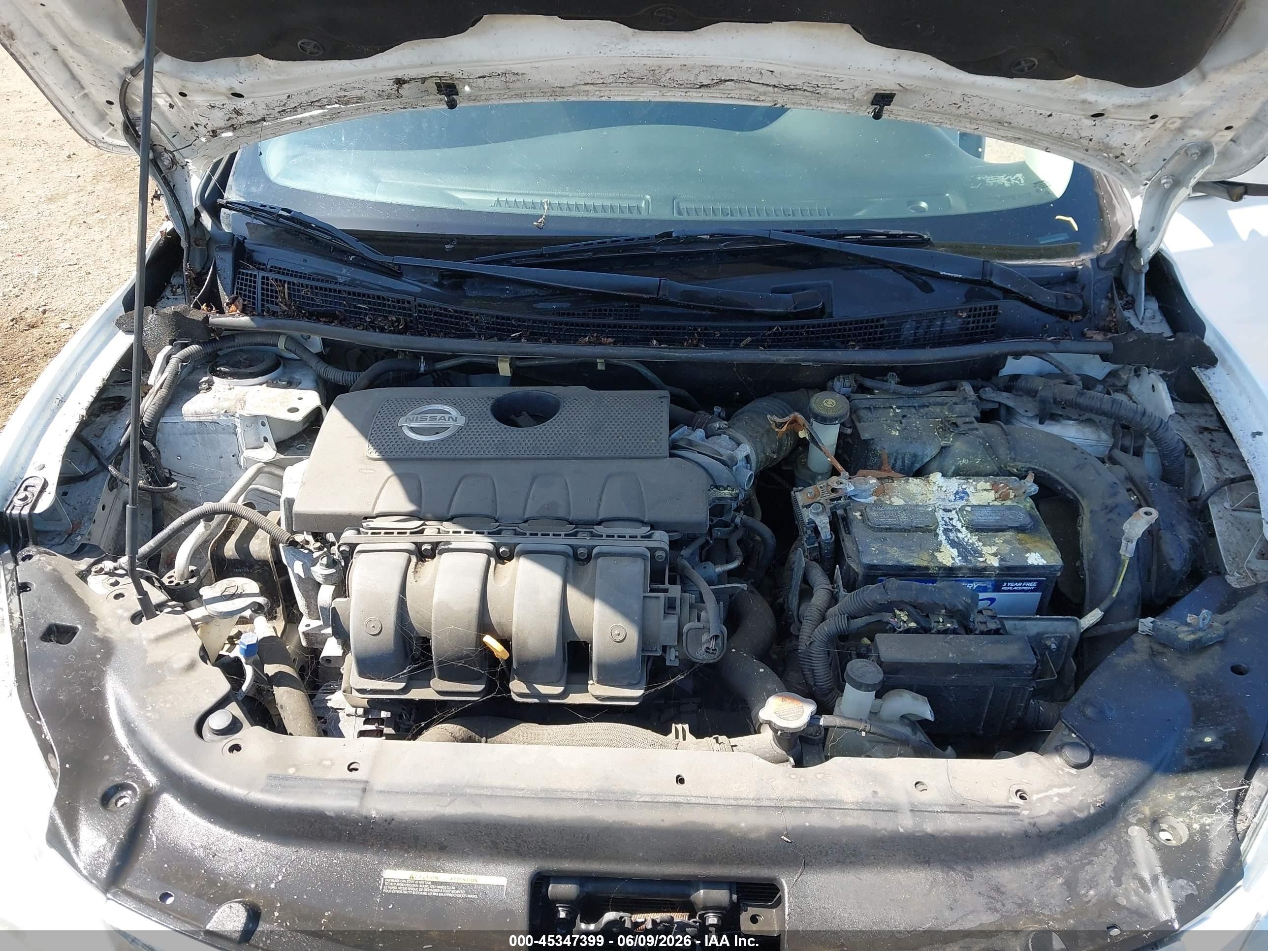 2015 Nissan Sentra S White vin: 3N1AB7APXFY257462
