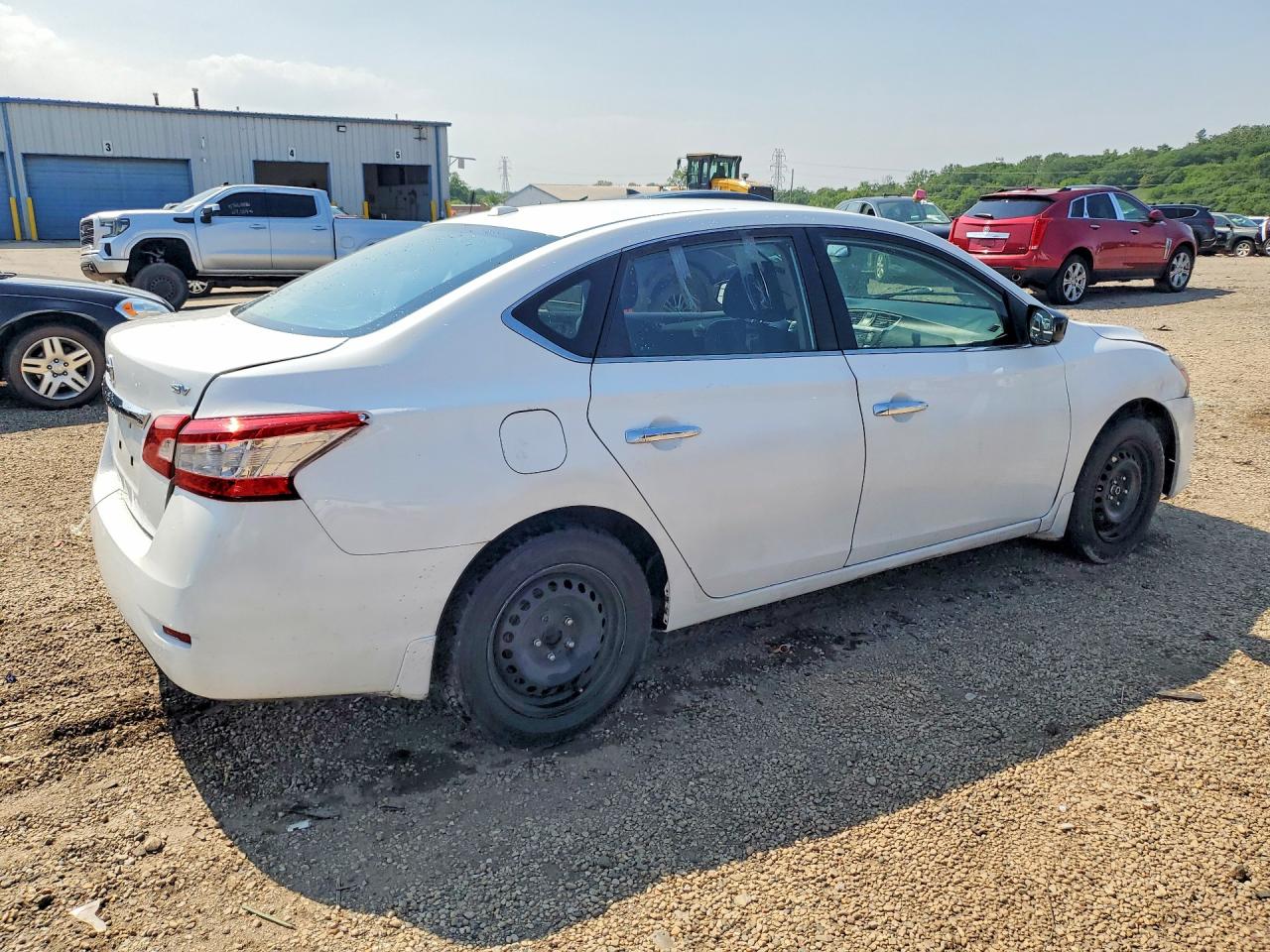 2015 Nissan Sentra Sv White vin: 3N1AB7APXFY262676