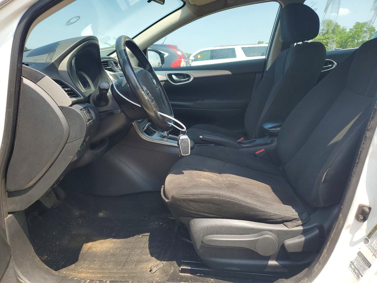 2015 Nissan Sentra Sv White vin: 3N1AB7APXFY262676