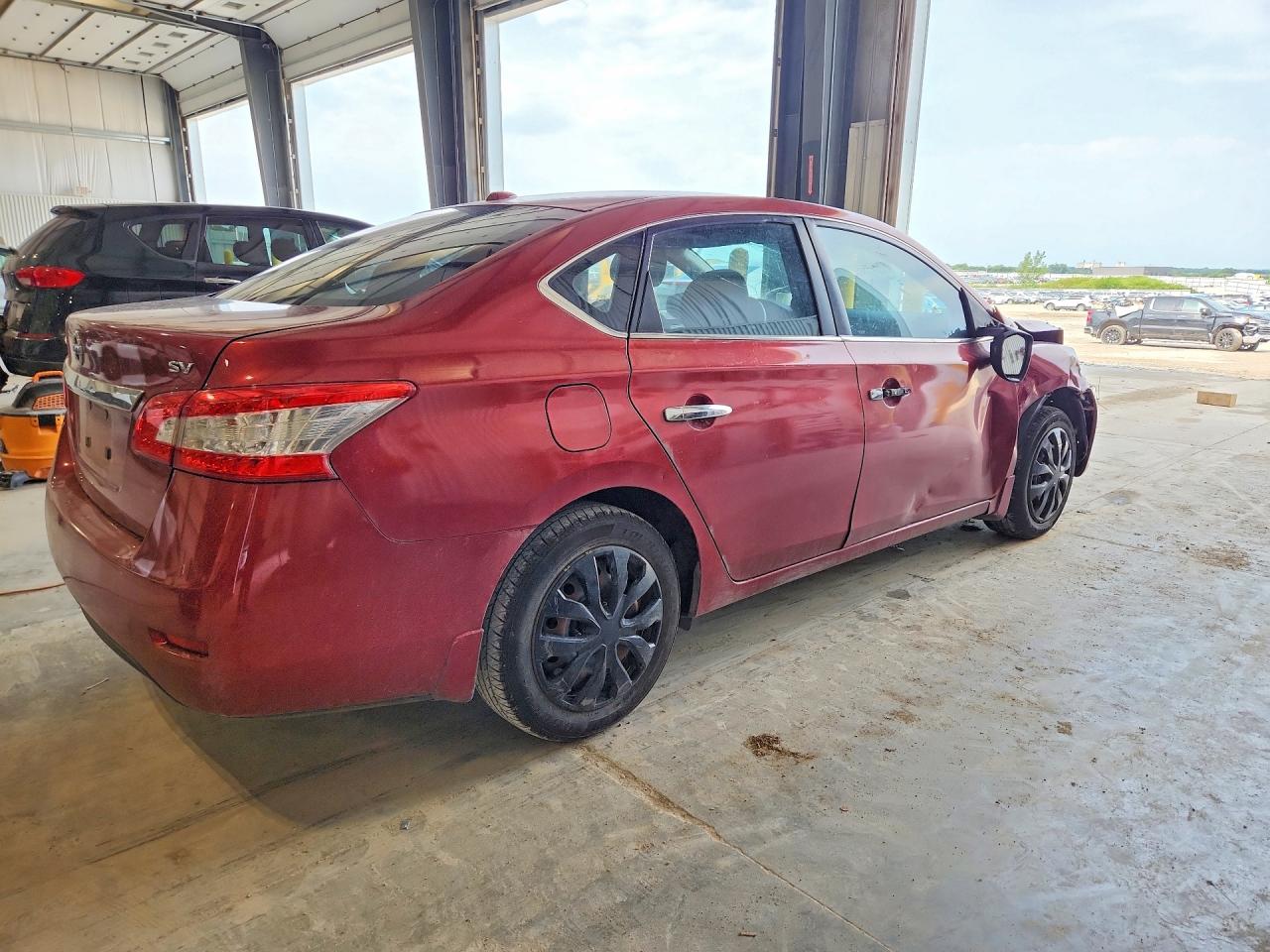 2015 Nissan Sentra Sv Red vin: 3N1AB7APXFY263262