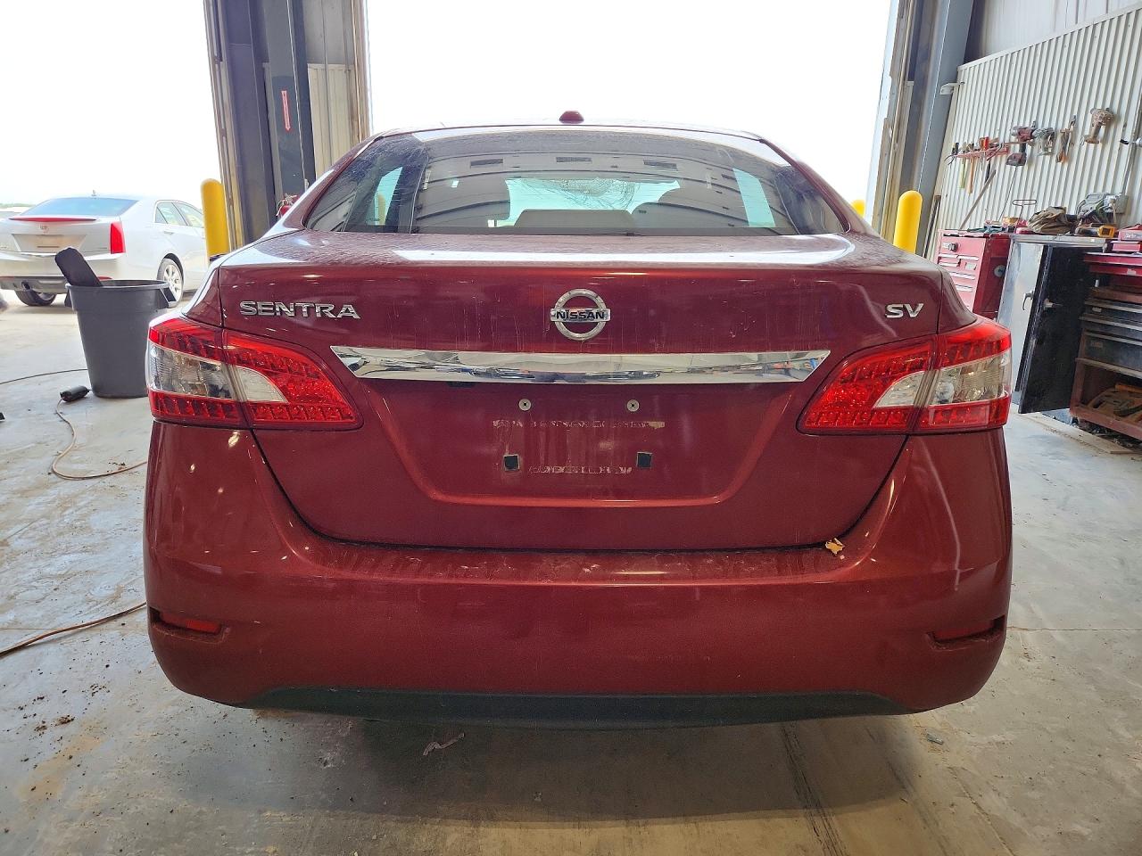 2015 Nissan Sentra Sv Red vin: 3N1AB7APXFY263262
