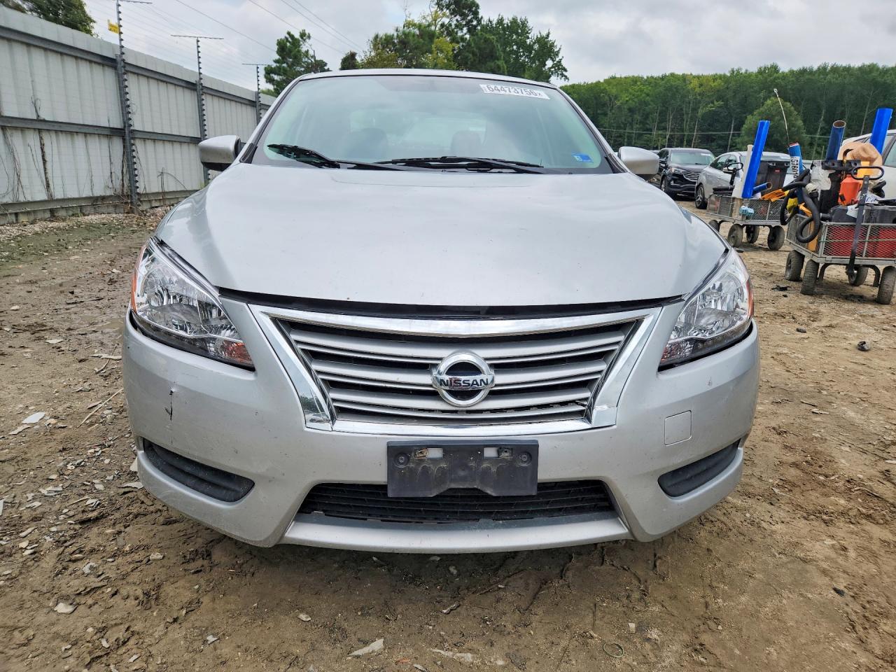 2015 Nissan Sentra S Silver vin: 3N1AB7APXFY263410