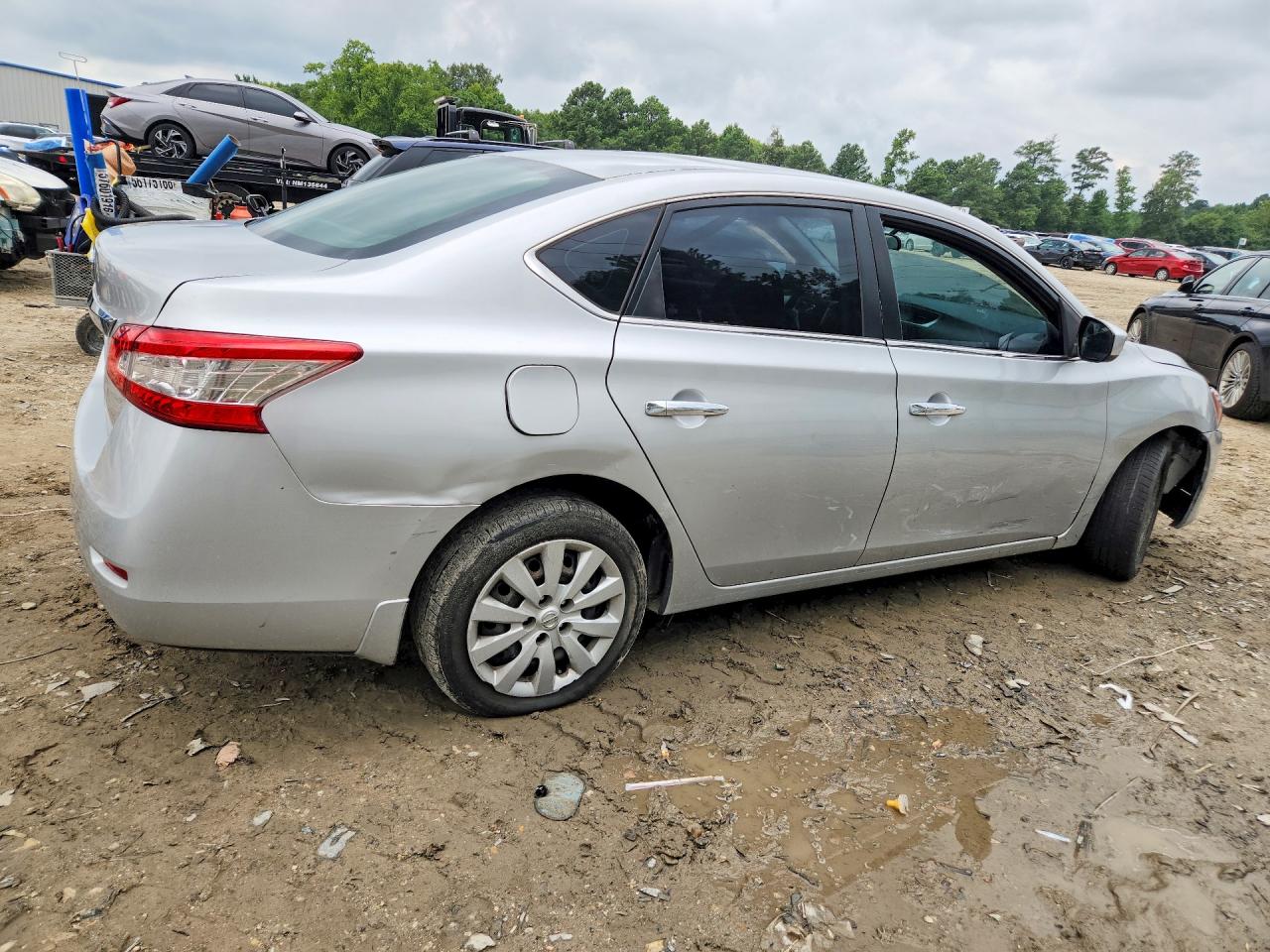 2015 Nissan Sentra S Silver vin: 3N1AB7APXFY263410