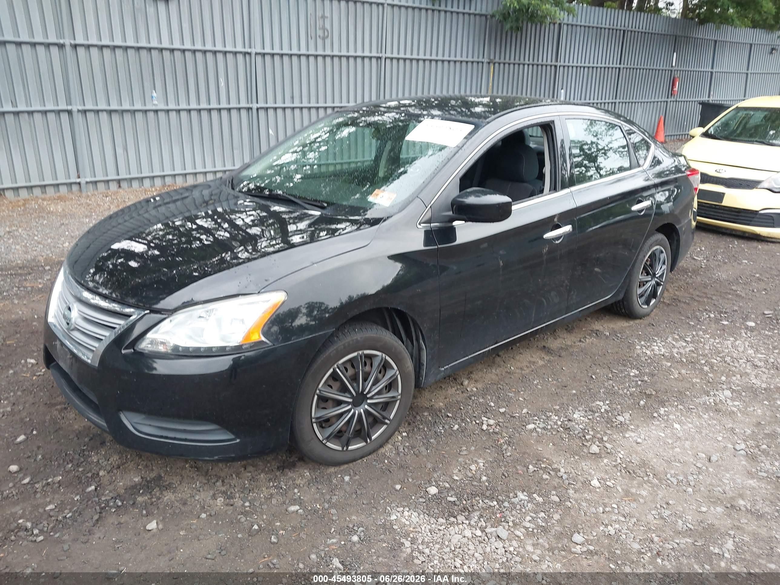 2015 Nissan Sentra Sv Black vin: 3N1AB7APXFY263617