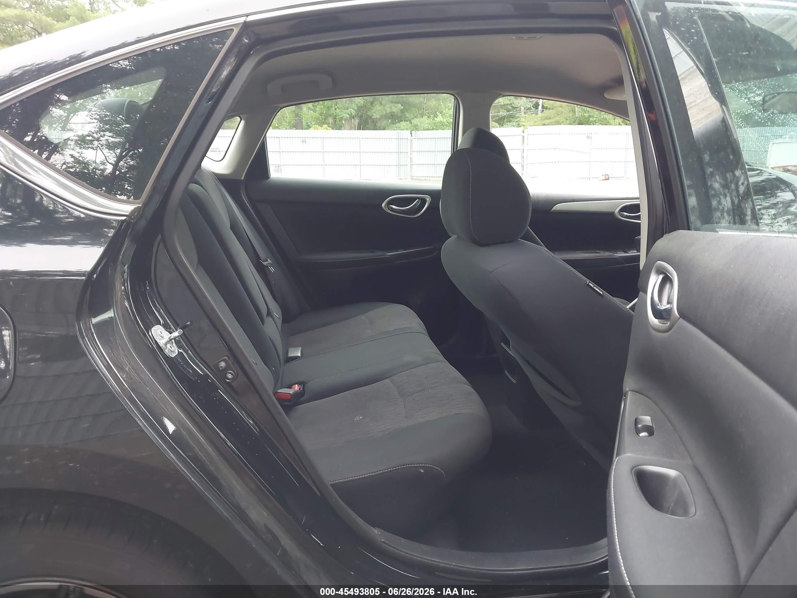 2015 Nissan Sentra Sv Black vin: 3N1AB7APXFY263617