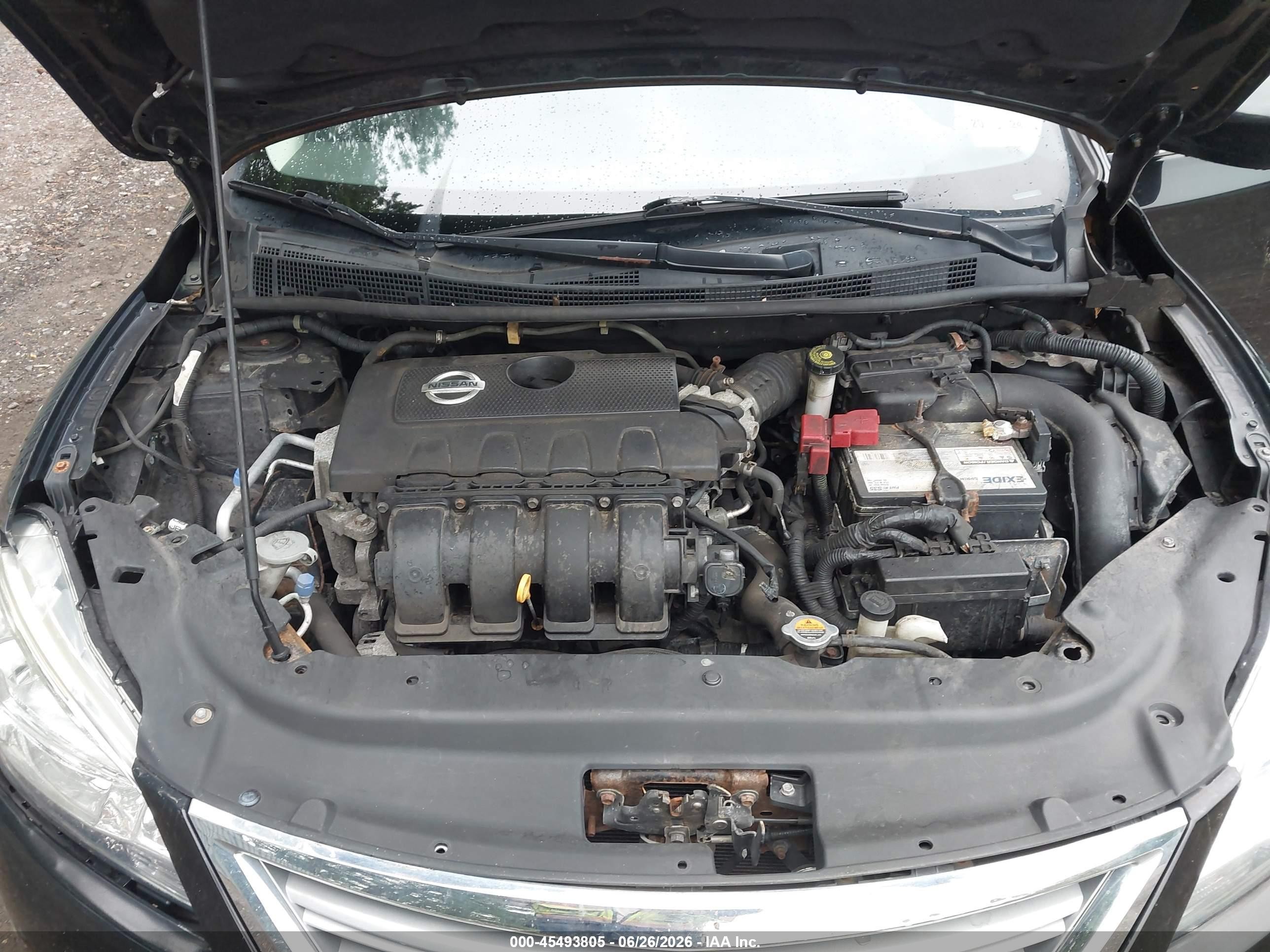 2015 Nissan Sentra Sv Black vin: 3N1AB7APXFY263617