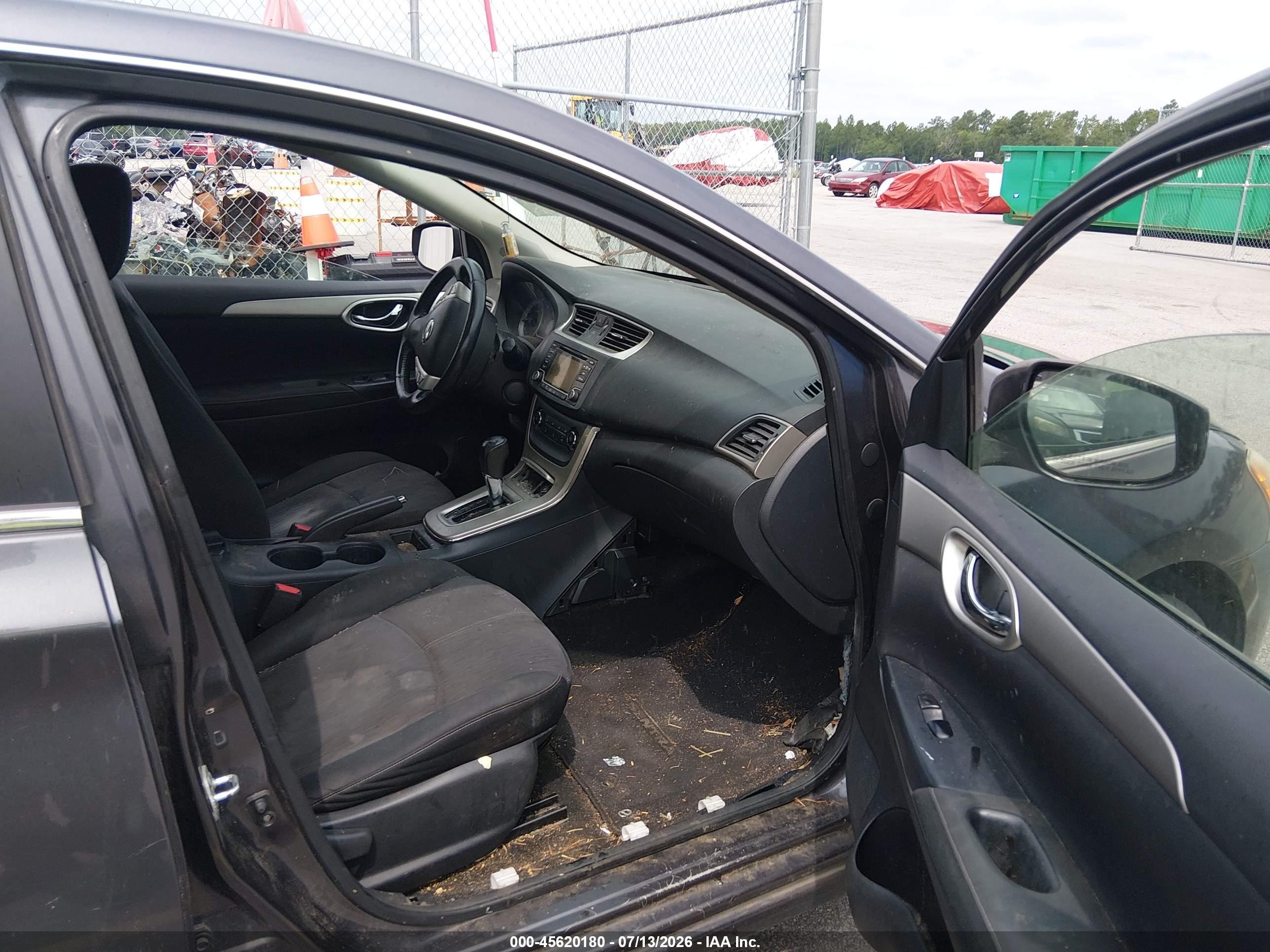 2015 Nissan Sentra Fe+ S/s/sl/sr/sv Black vin: 3N1AB7APXFY265027