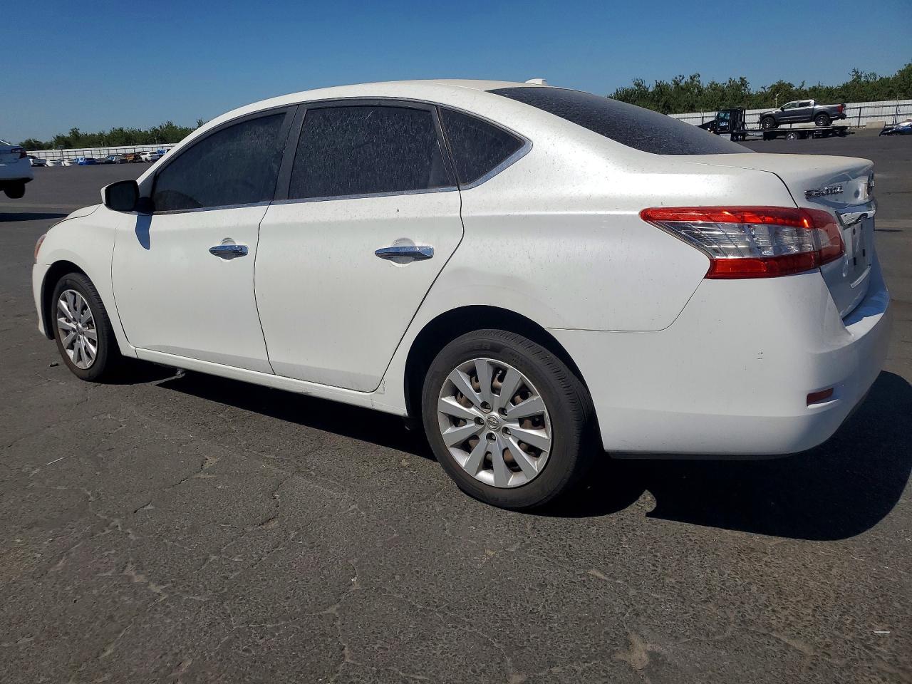 2015 Nissan Sentra Sv White vin: 3N1AB7APXFY274214
