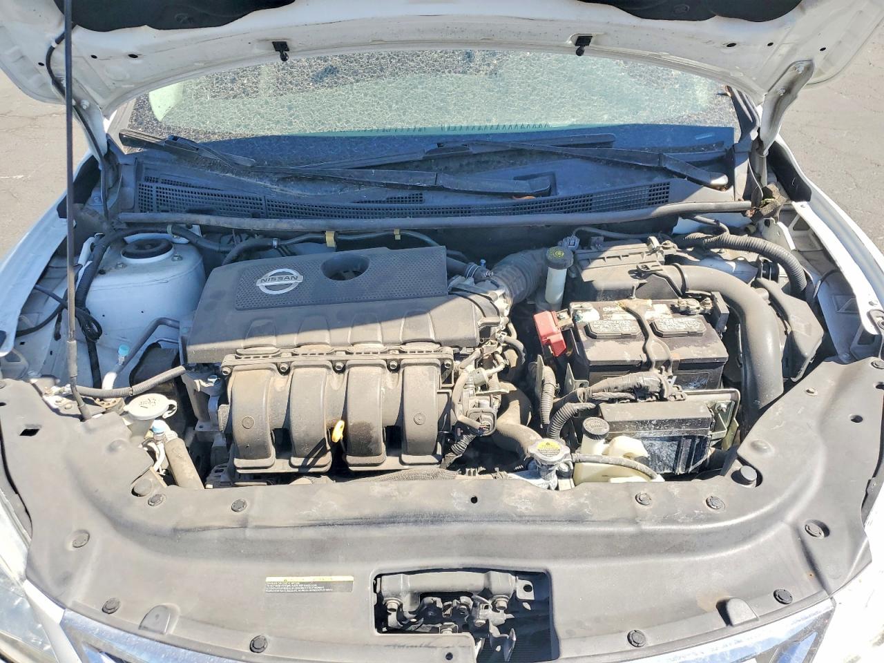 2015 Nissan Sentra Sv White vin: 3N1AB7APXFY274214
