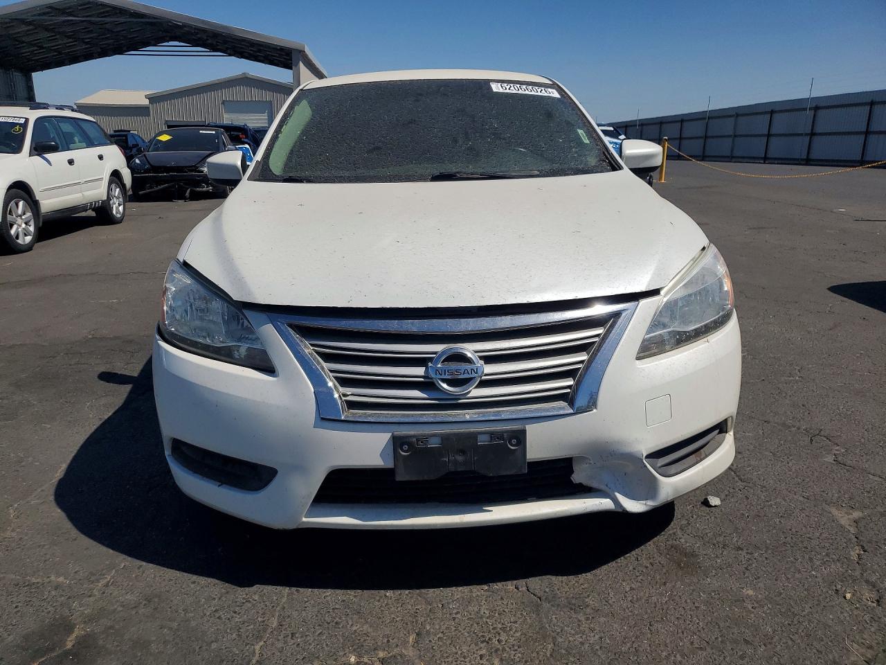 2015 Nissan Sentra Sv White vin: 3N1AB7APXFY274214