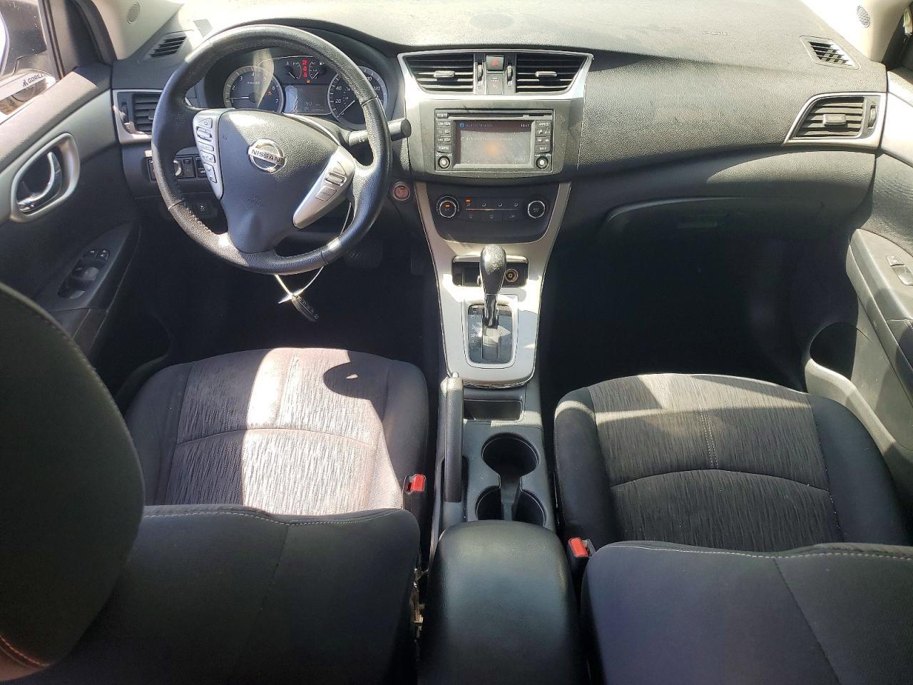 2015 Nissan Sentra Sv White vin: 3N1AB7APXFY274214