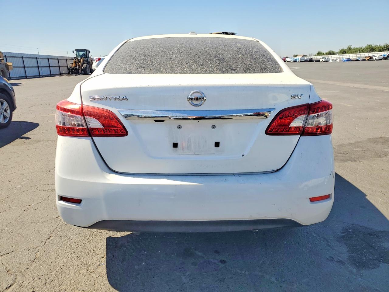 2015 Nissan Sentra Sv White vin: 3N1AB7APXFY274214