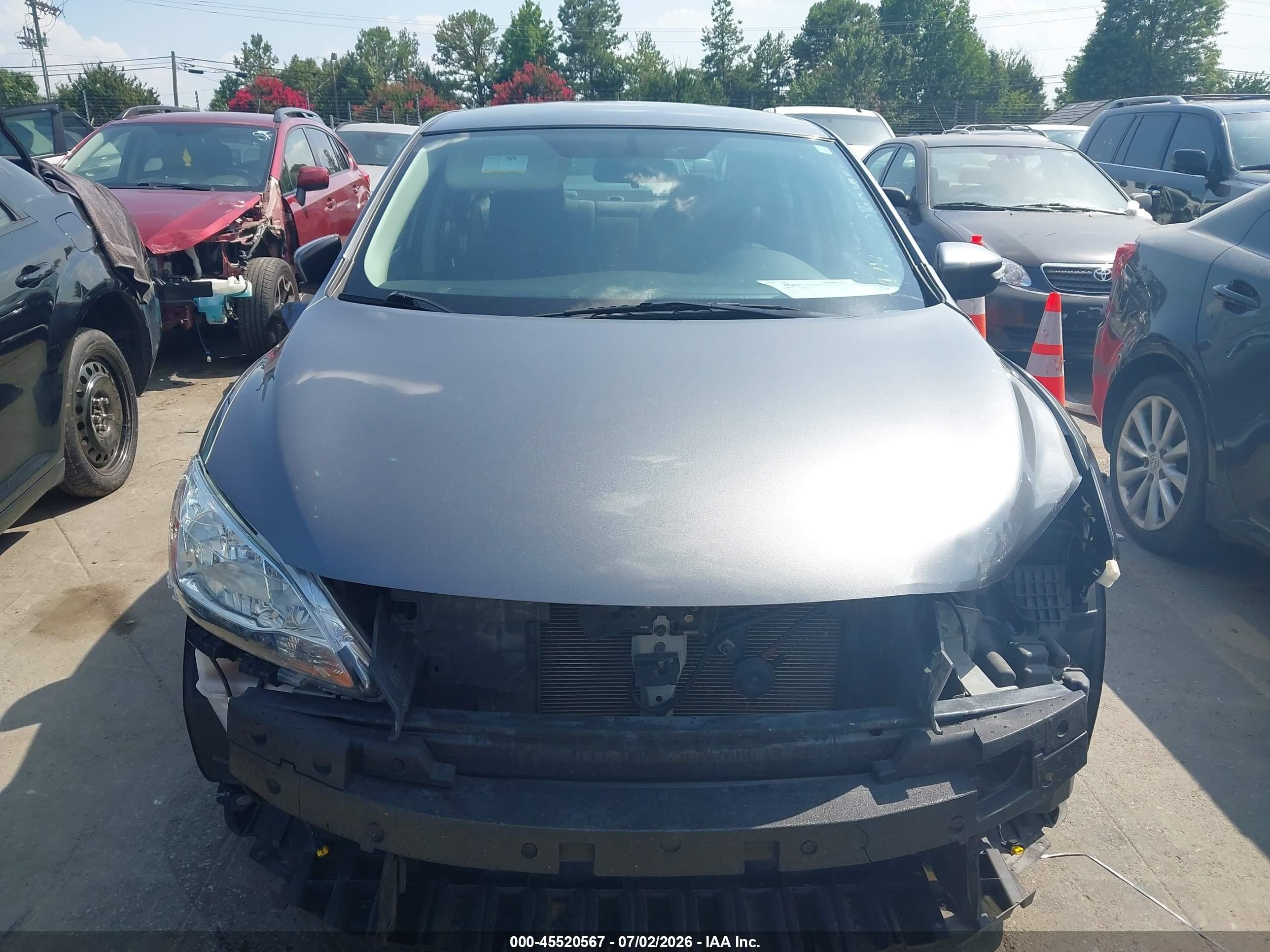 2015 Nissan Sentra Sr Gray vin: 3N1AB7APXFY284709