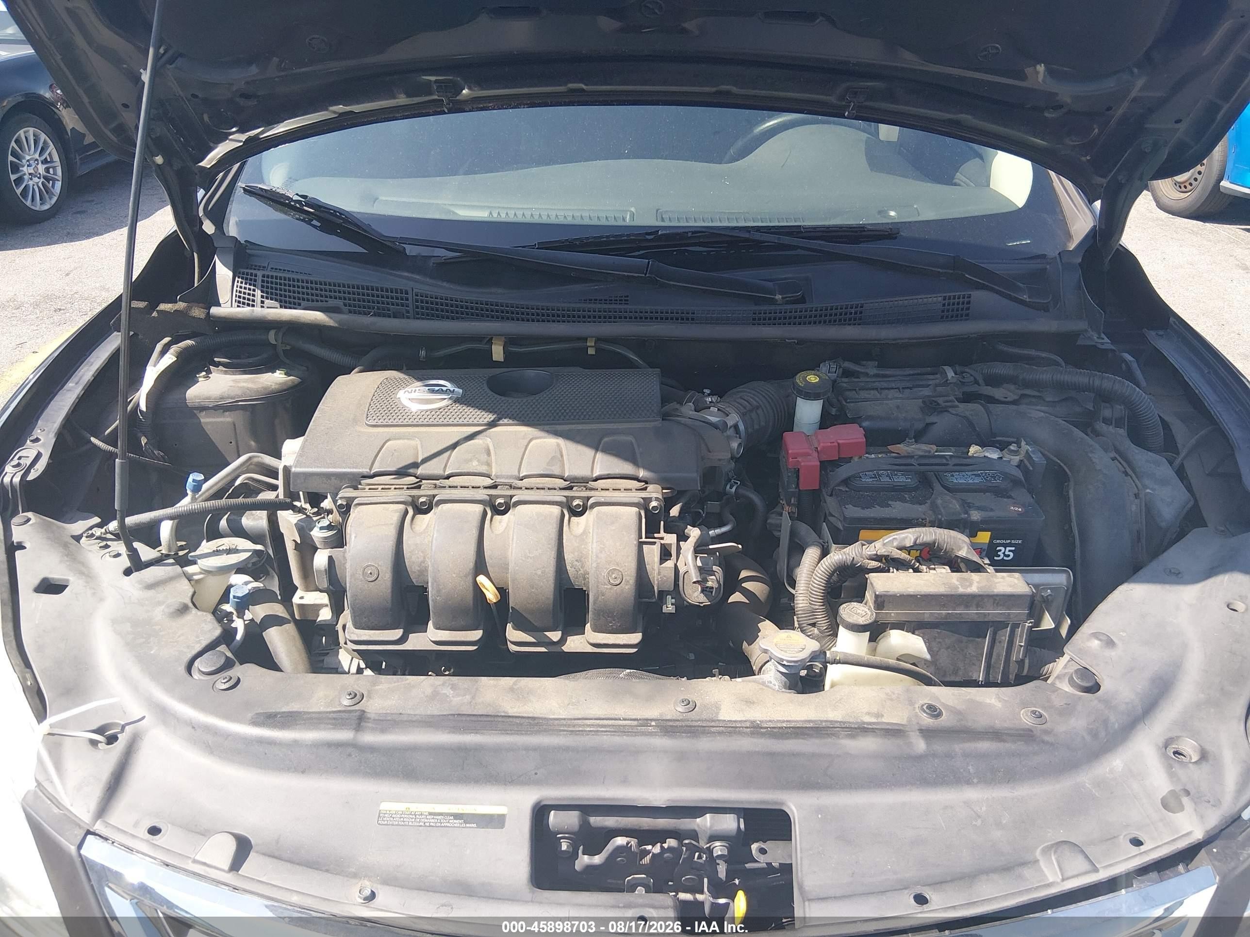 2015 Nissan Sentra Sv Black vin: 3N1AB7APXFY285195