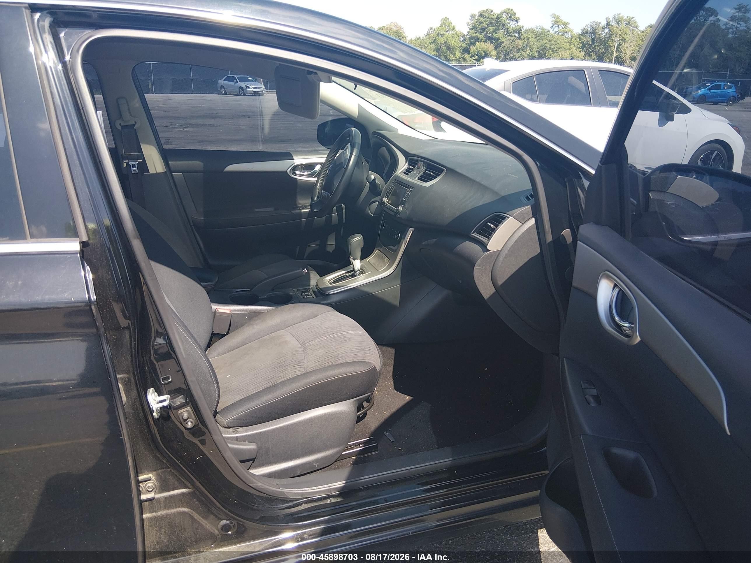 2015 Nissan Sentra Sv Black vin: 3N1AB7APXFY285195