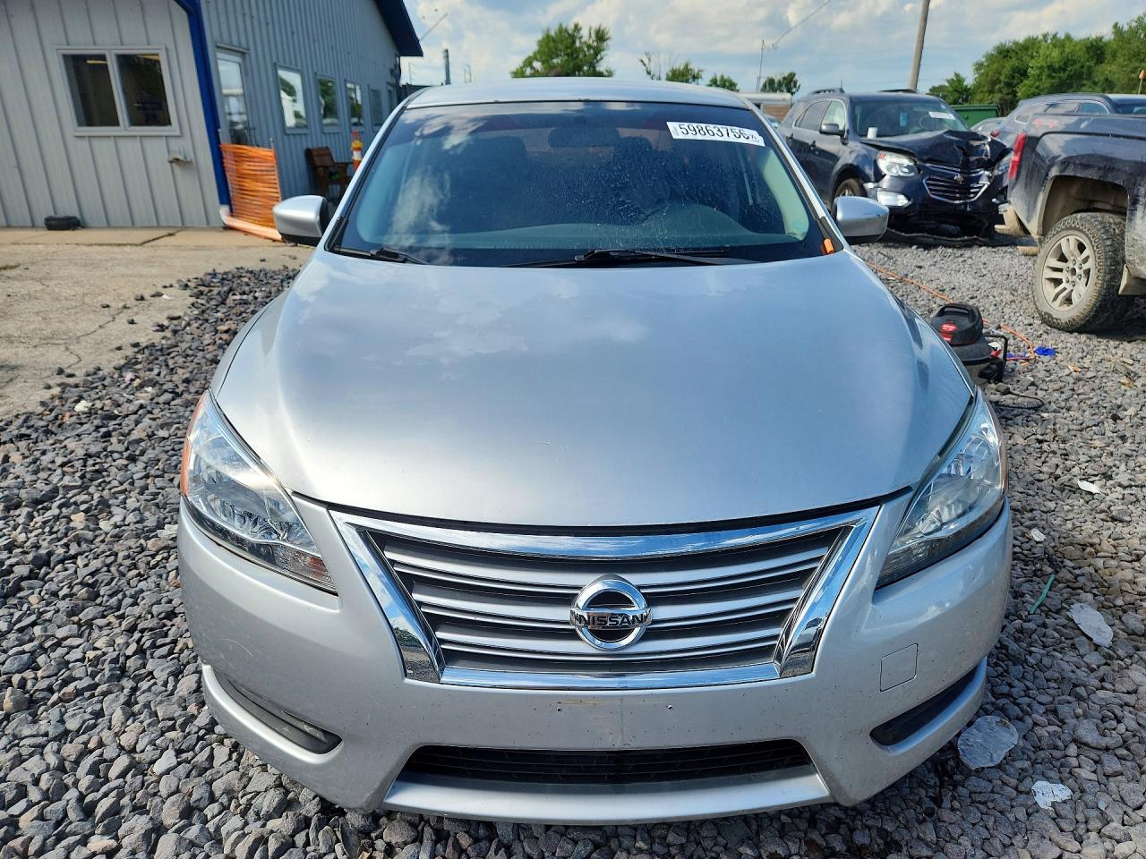 2015 Nissan Sentra S Silver vin: 3N1AB7APXFY285584