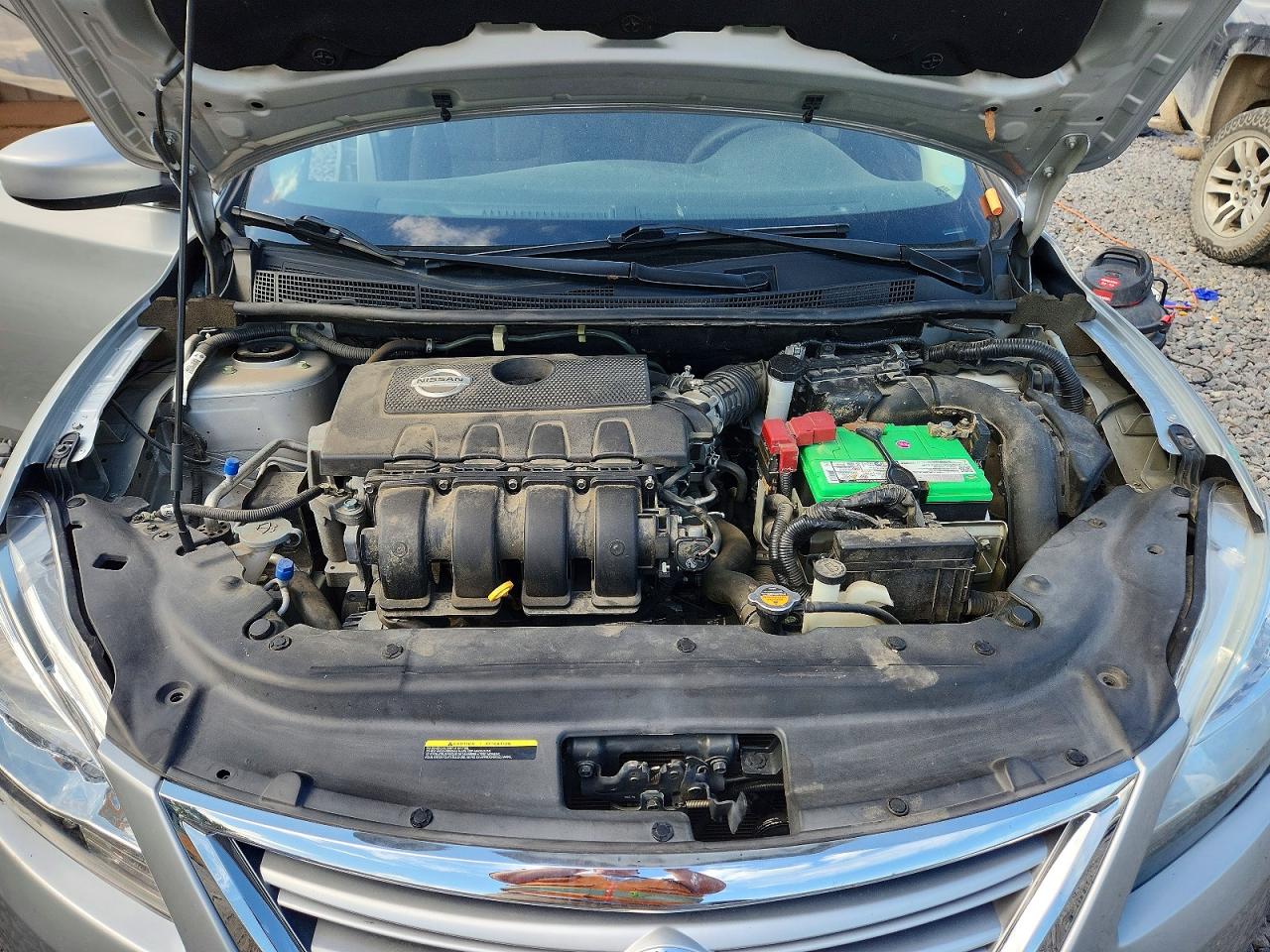 2015 Nissan Sentra S Silver vin: 3N1AB7APXFY285584