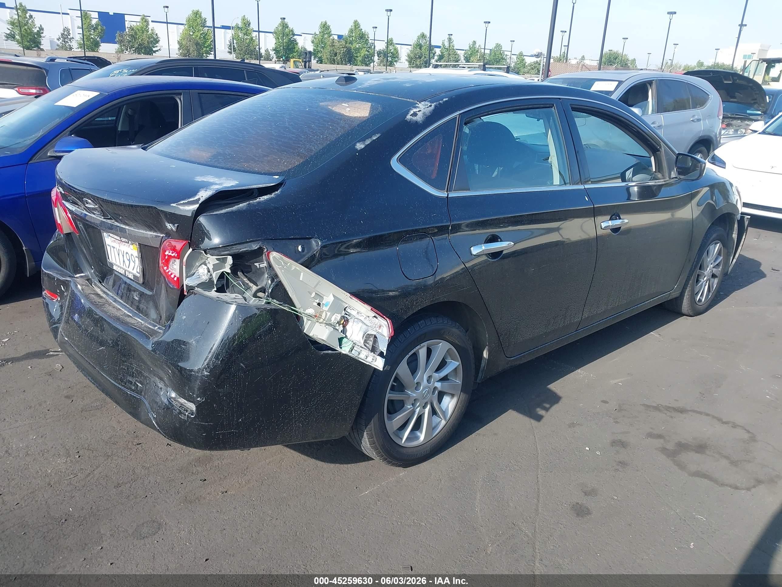2015 Nissan Sentra Fe+ S/s/sl/sr/sv Black vin: 3N1AB7APXFY286895