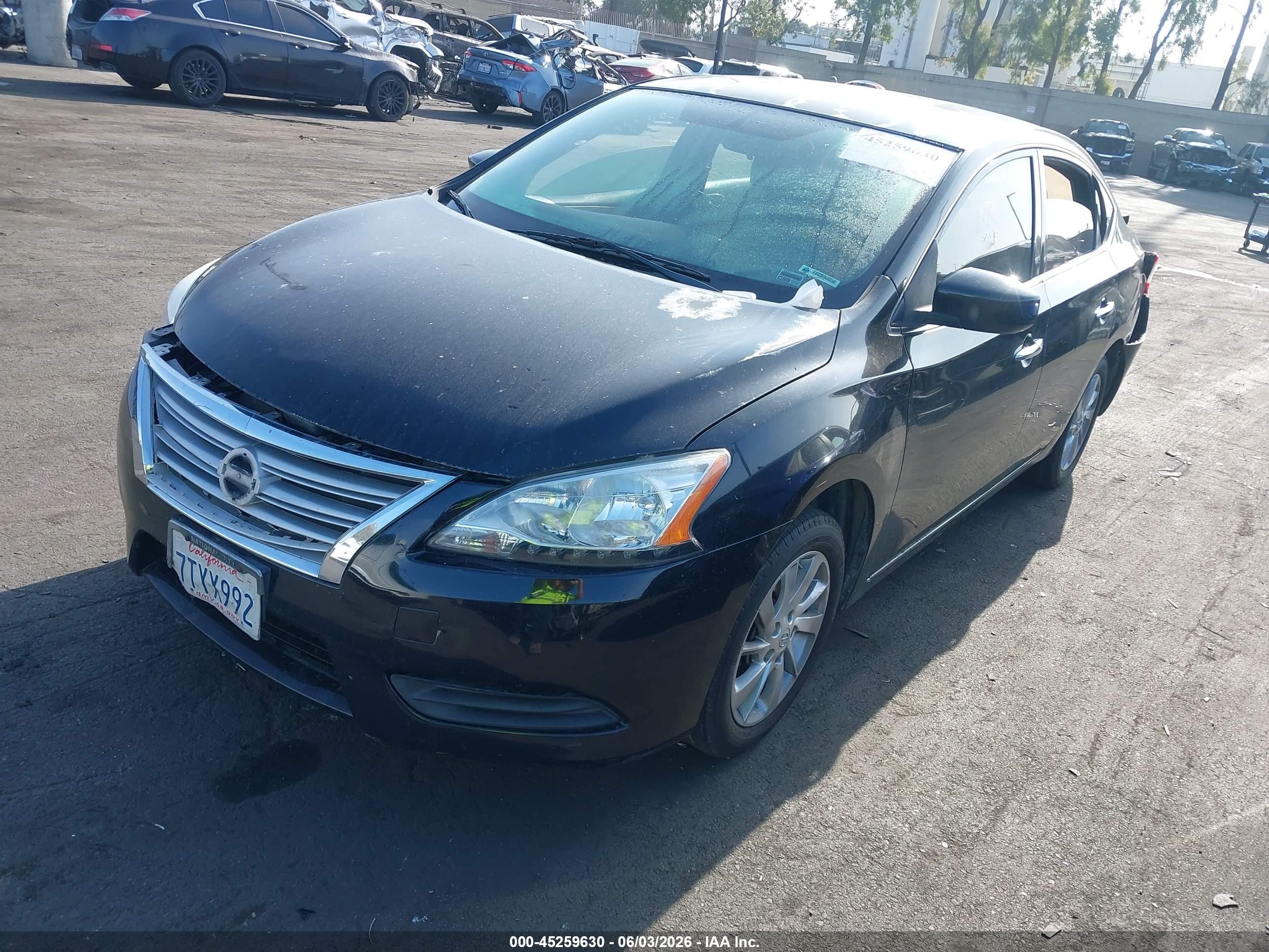 2015 Nissan Sentra Fe+ S/s/sl/sr/sv Black vin: 3N1AB7APXFY286895