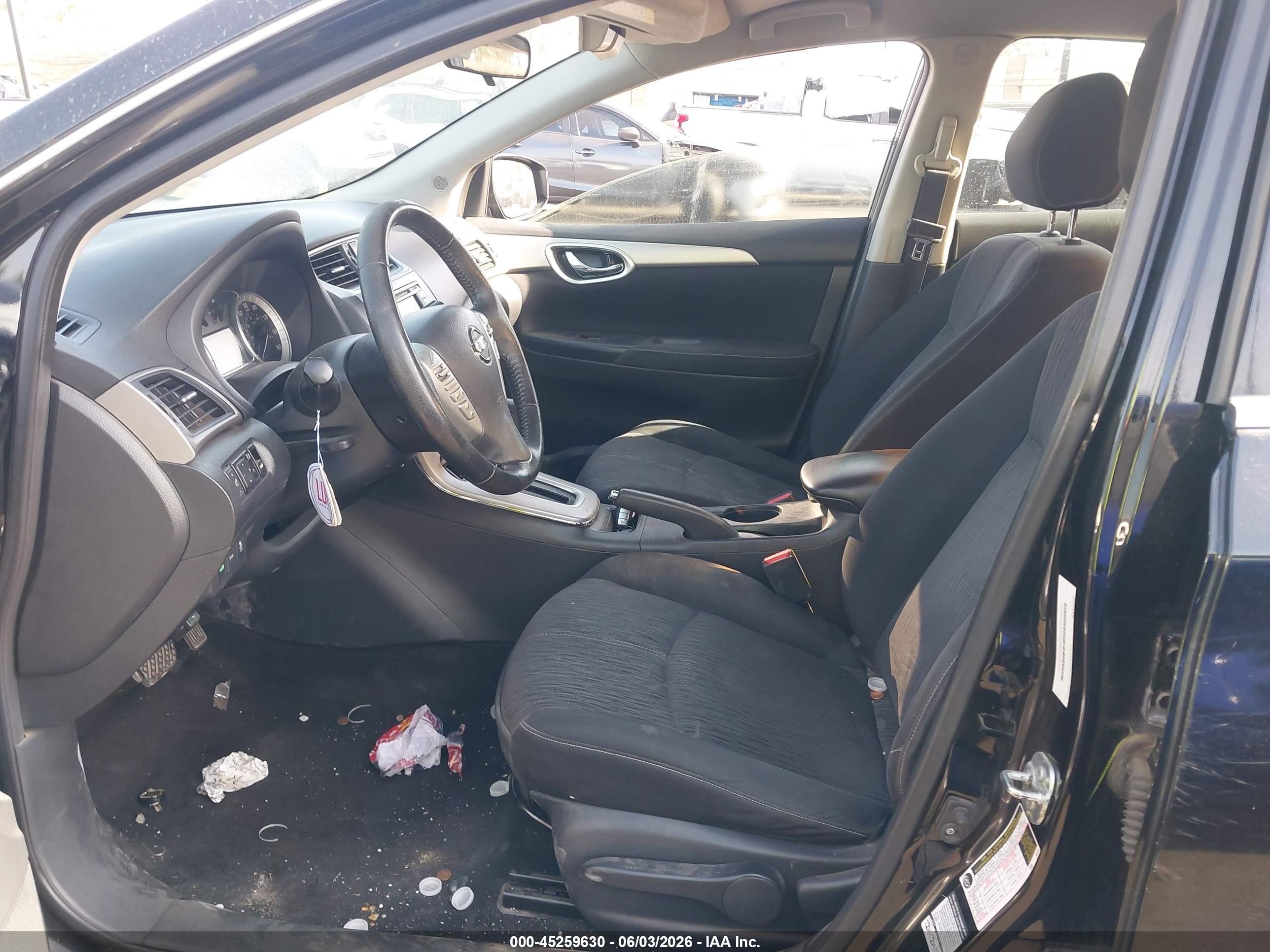 2015 Nissan Sentra Fe+ S/s/sl/sr/sv Black vin: 3N1AB7APXFY286895