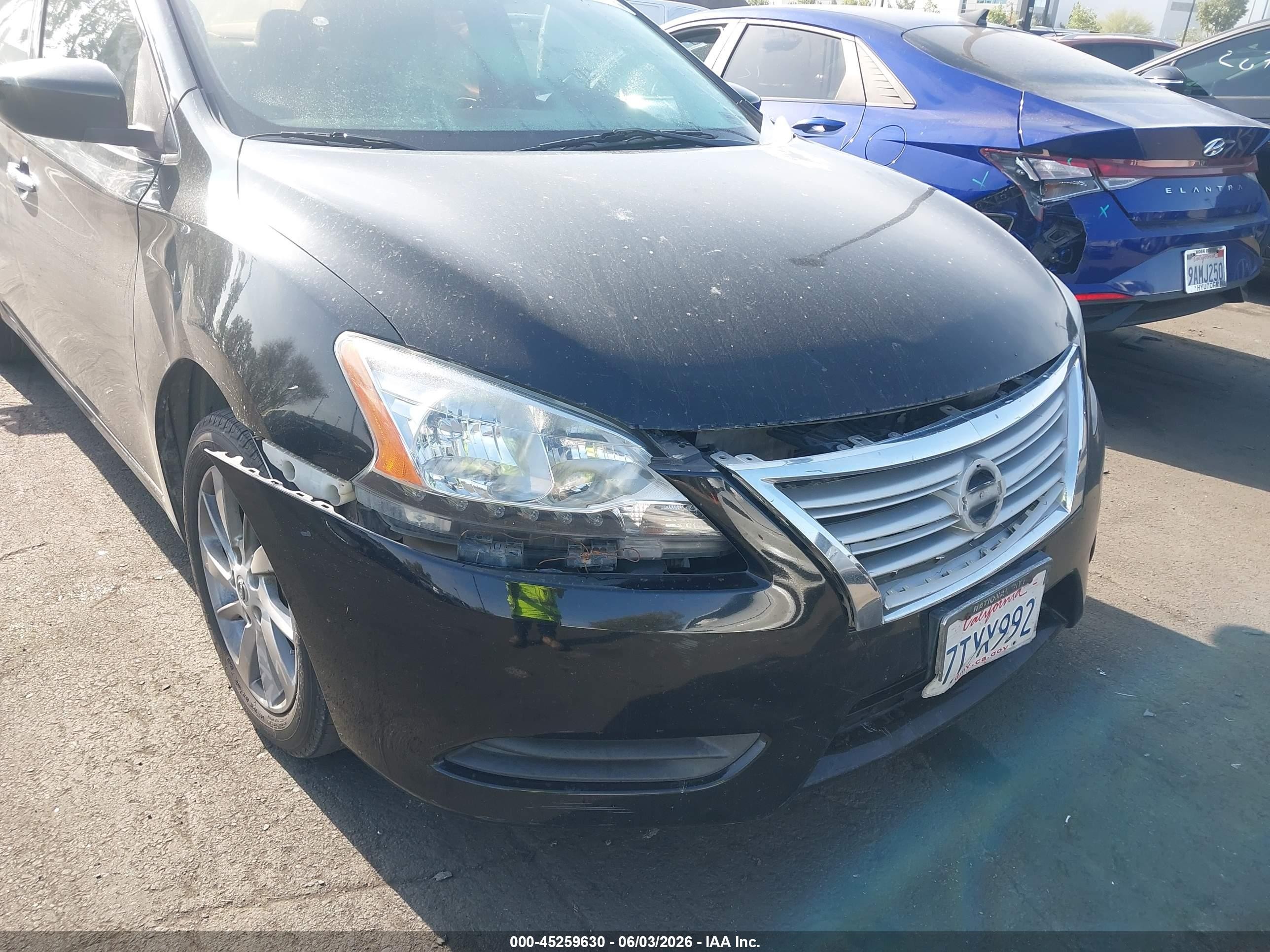 2015 Nissan Sentra Fe+ S/s/sl/sr/sv Black vin: 3N1AB7APXFY286895
