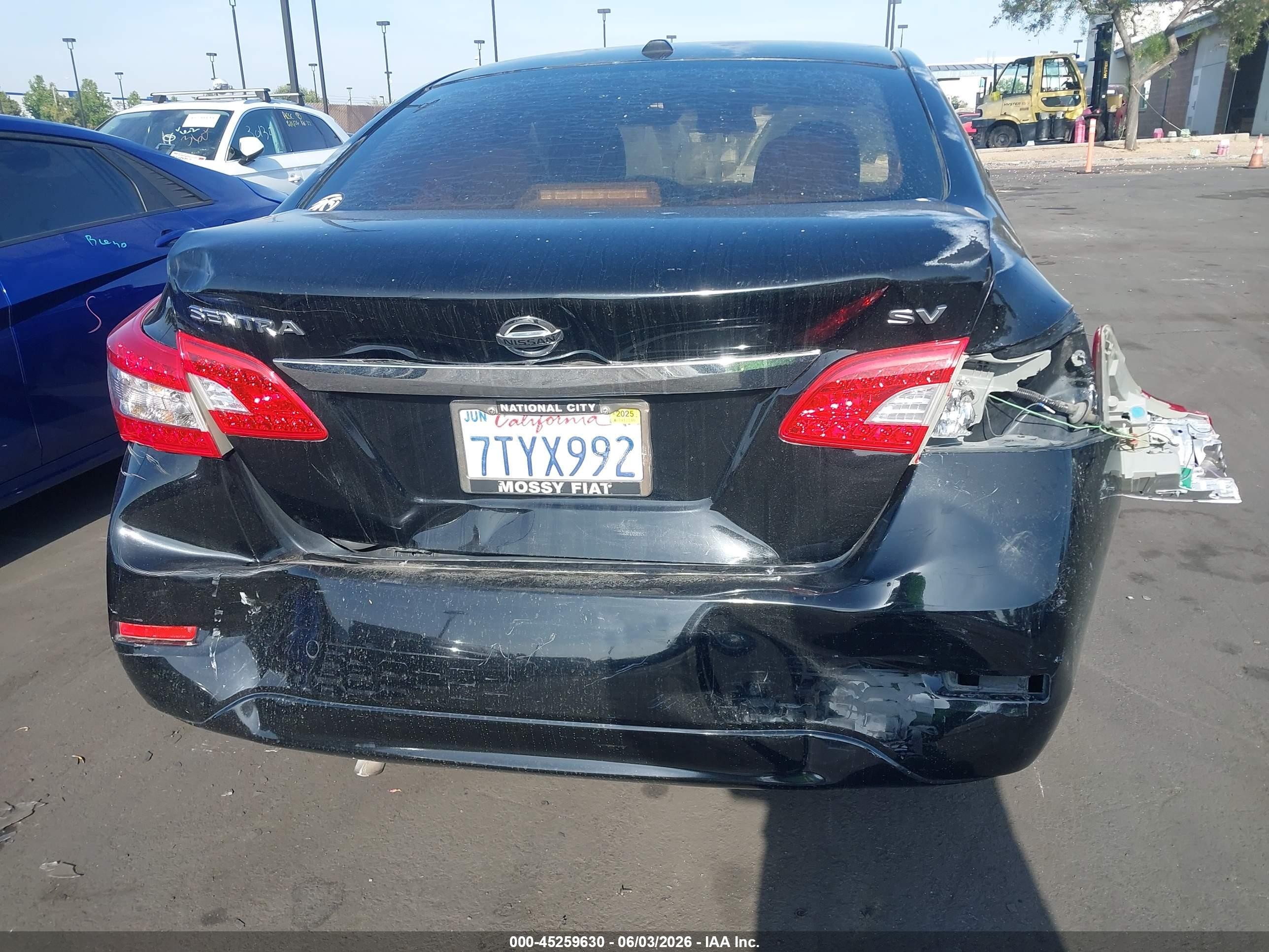 2015 Nissan Sentra Fe+ S/s/sl/sr/sv Black vin: 3N1AB7APXFY286895