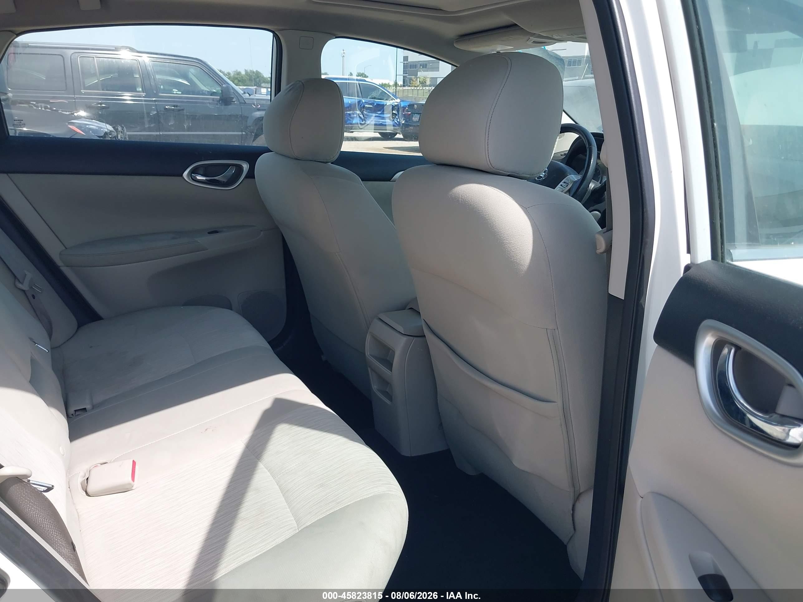 2015 Nissan Sentra Sv White vin: 3N1AB7APXFY296858
