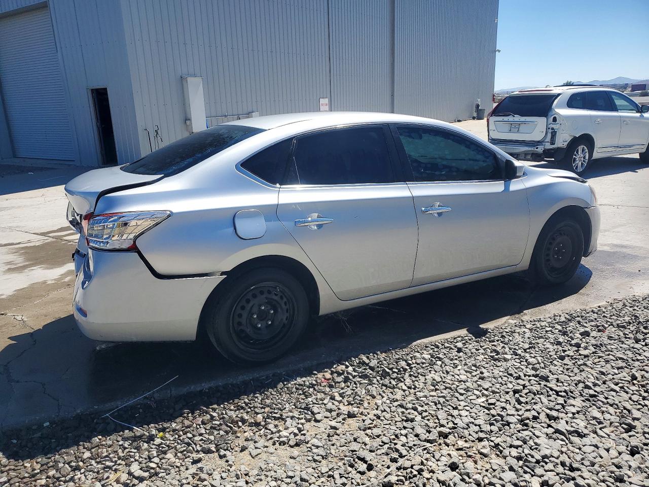 2015 Nissan Sentra S Silver vin: 3N1AB7APXFY297542