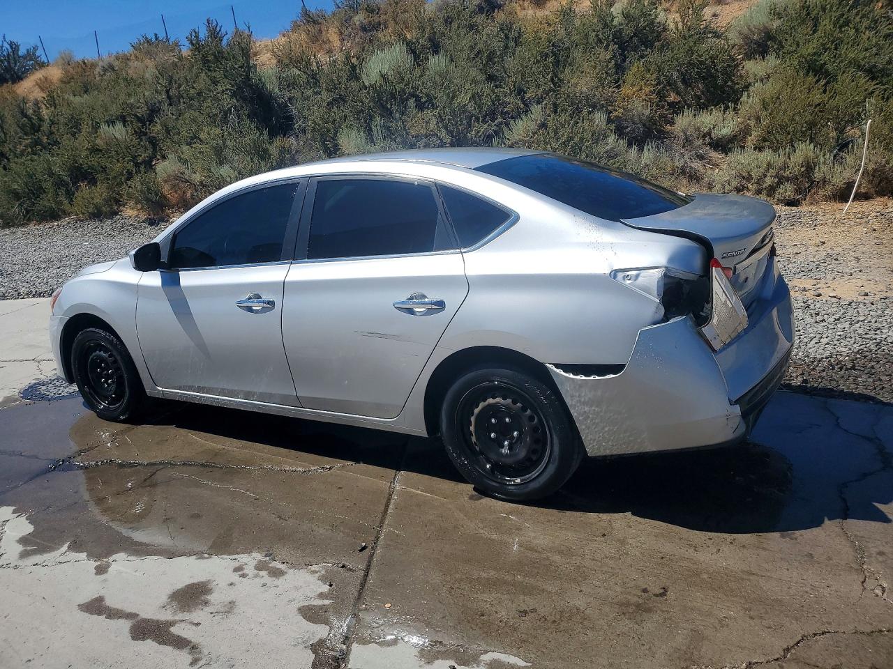 2015 Nissan Sentra S Silver vin: 3N1AB7APXFY297542