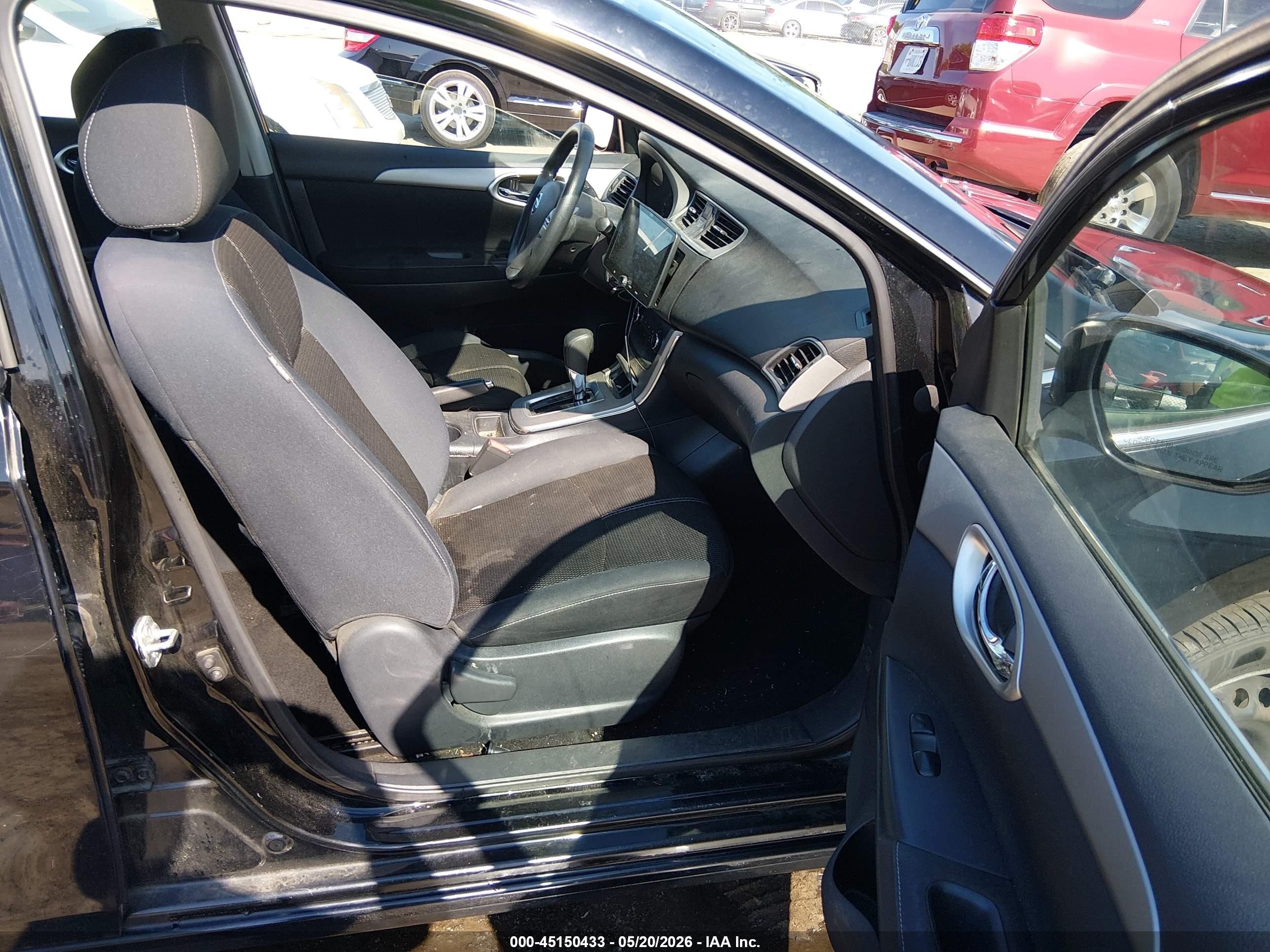2015 Nissan Sentra S Black vin: 3N1AB7APXFY300374