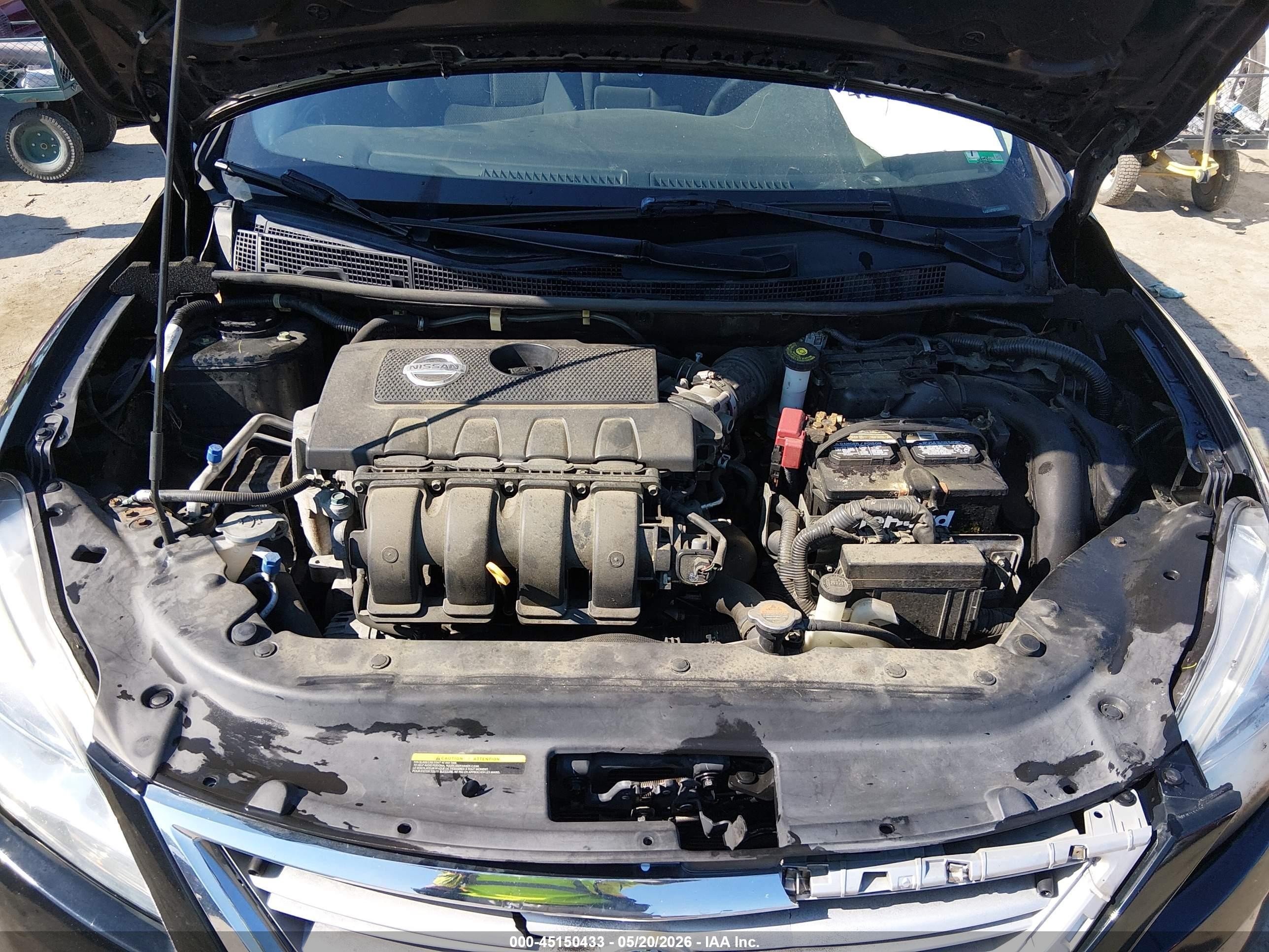 2015 Nissan Sentra S Black vin: 3N1AB7APXFY300374
