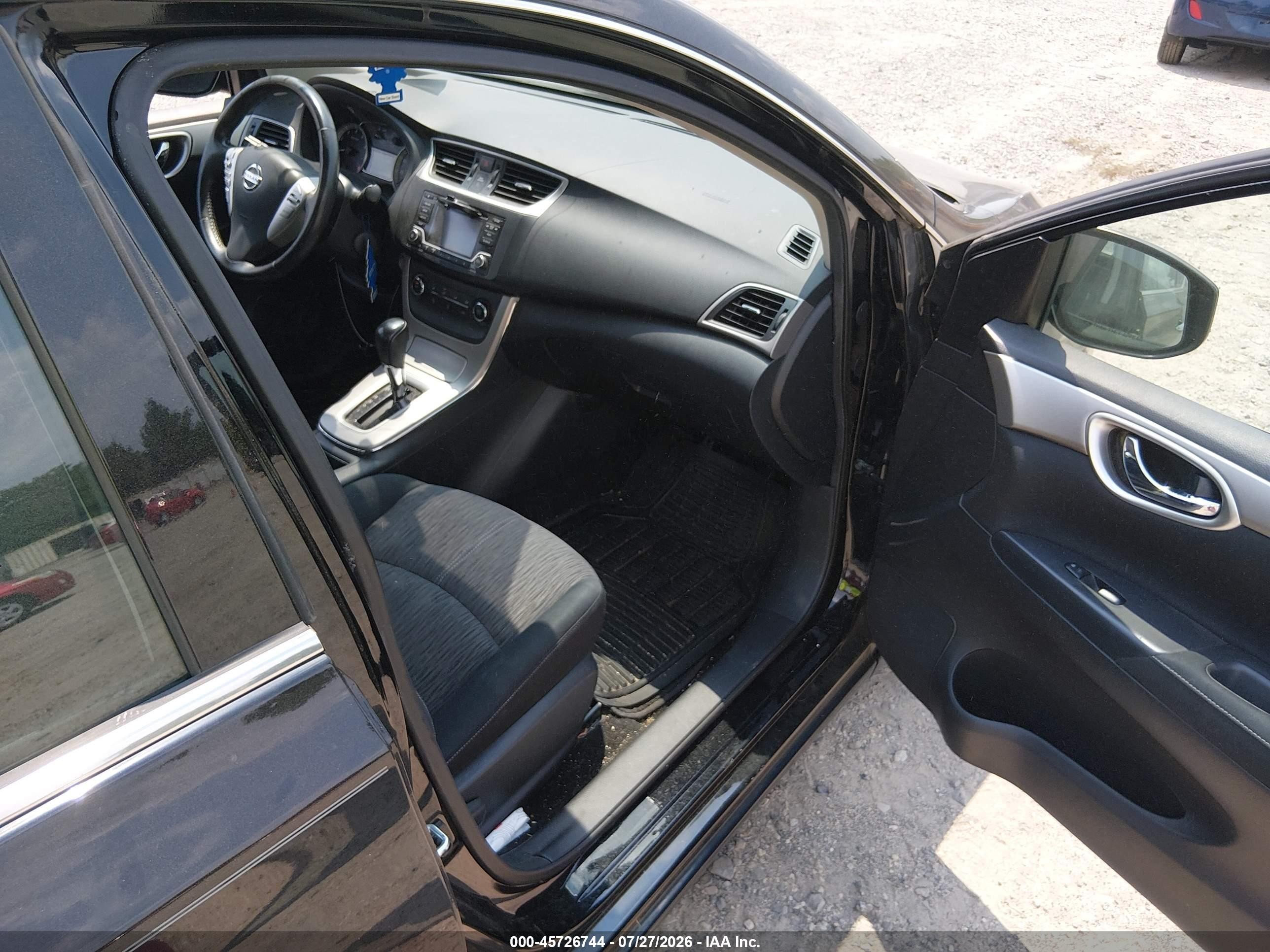 2015 Nissan Sentra Sv Black vin: 3N1AB7APXFY301198