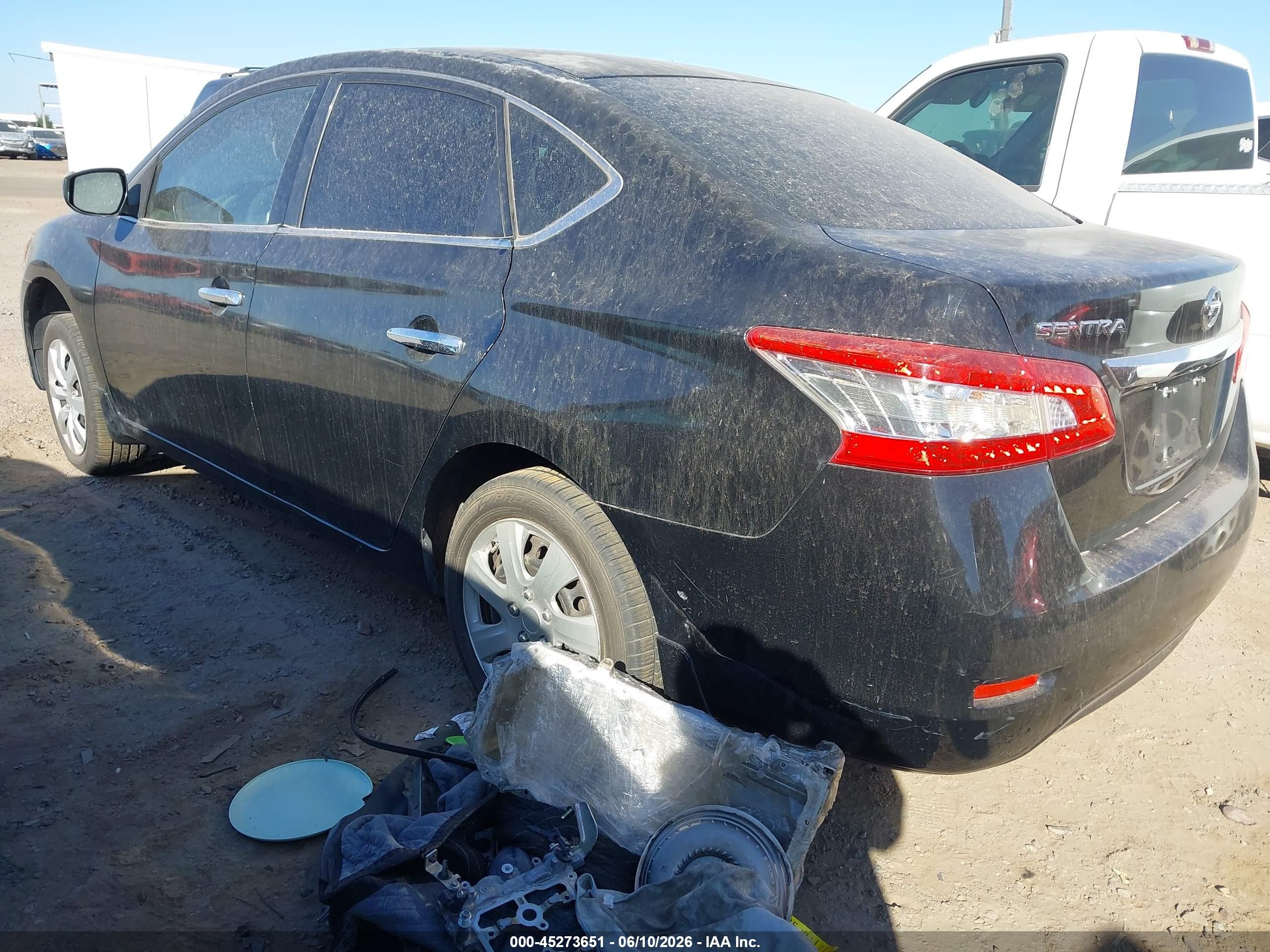 2015 Nissan Sentra S Black vin: 3N1AB7APXFY305381