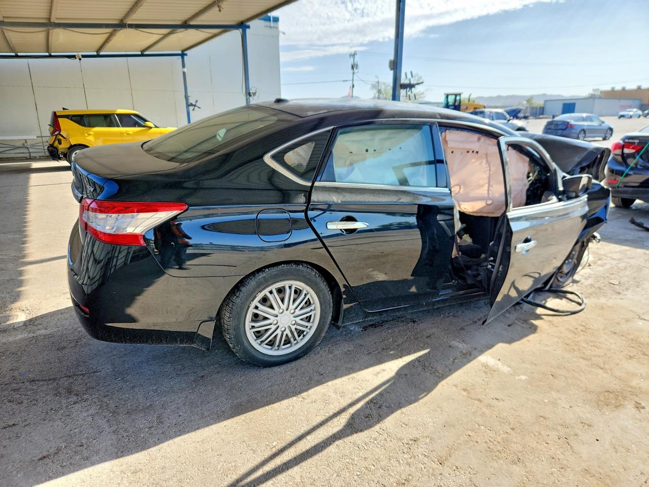 2015 Nissan Sentra Sv Черный vin: 3N1AB7APXFY307115