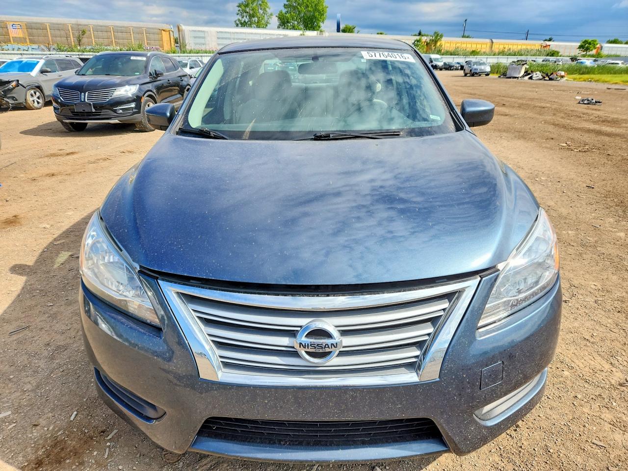 2015 Nissan Sentra Sv Blue vin: 3N1AB7APXFY311004