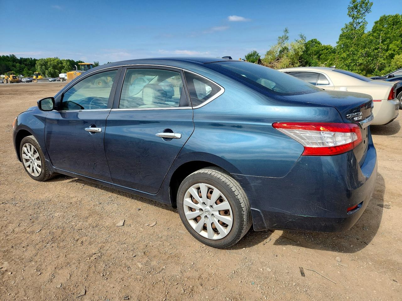 2015 Nissan Sentra Sv Blue vin: 3N1AB7APXFY311004