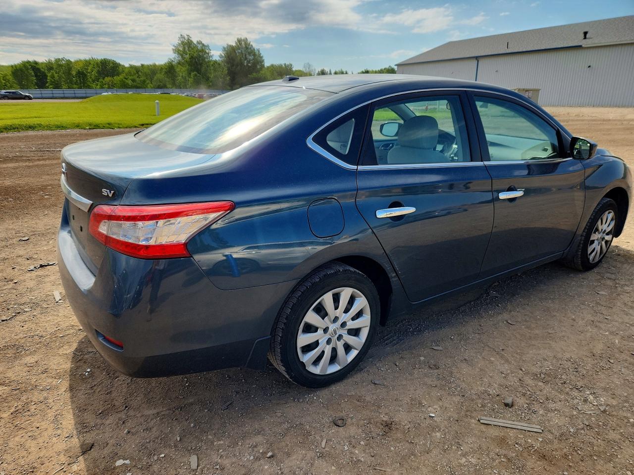 2015 Nissan Sentra Sv Blue vin: 3N1AB7APXFY311004