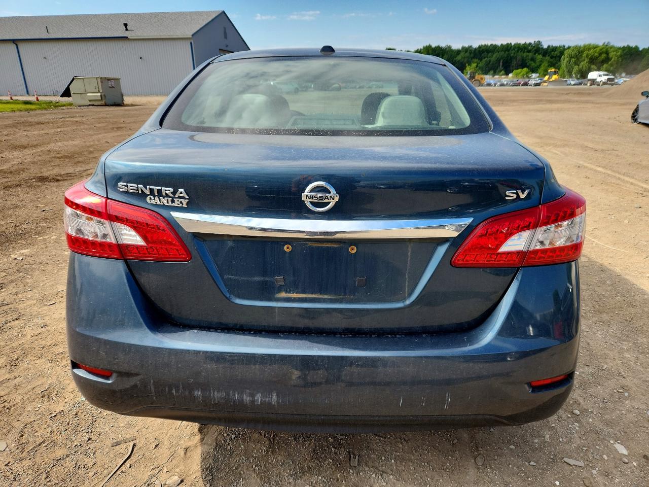 2015 Nissan Sentra Sv Blue vin: 3N1AB7APXFY311004