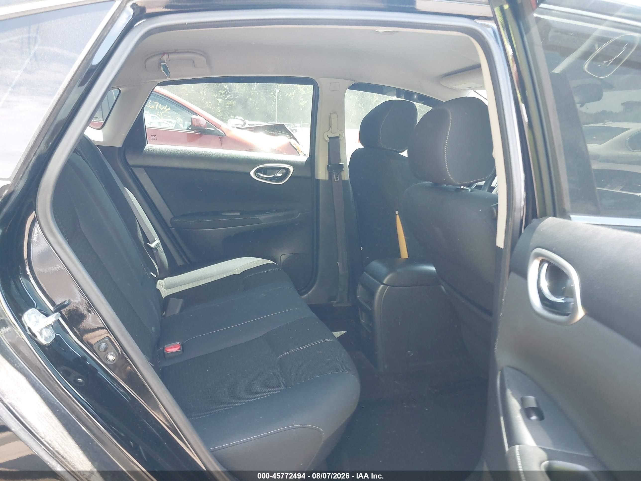 2015 Nissan Sentra S Black vin: 3N1AB7APXFY313108