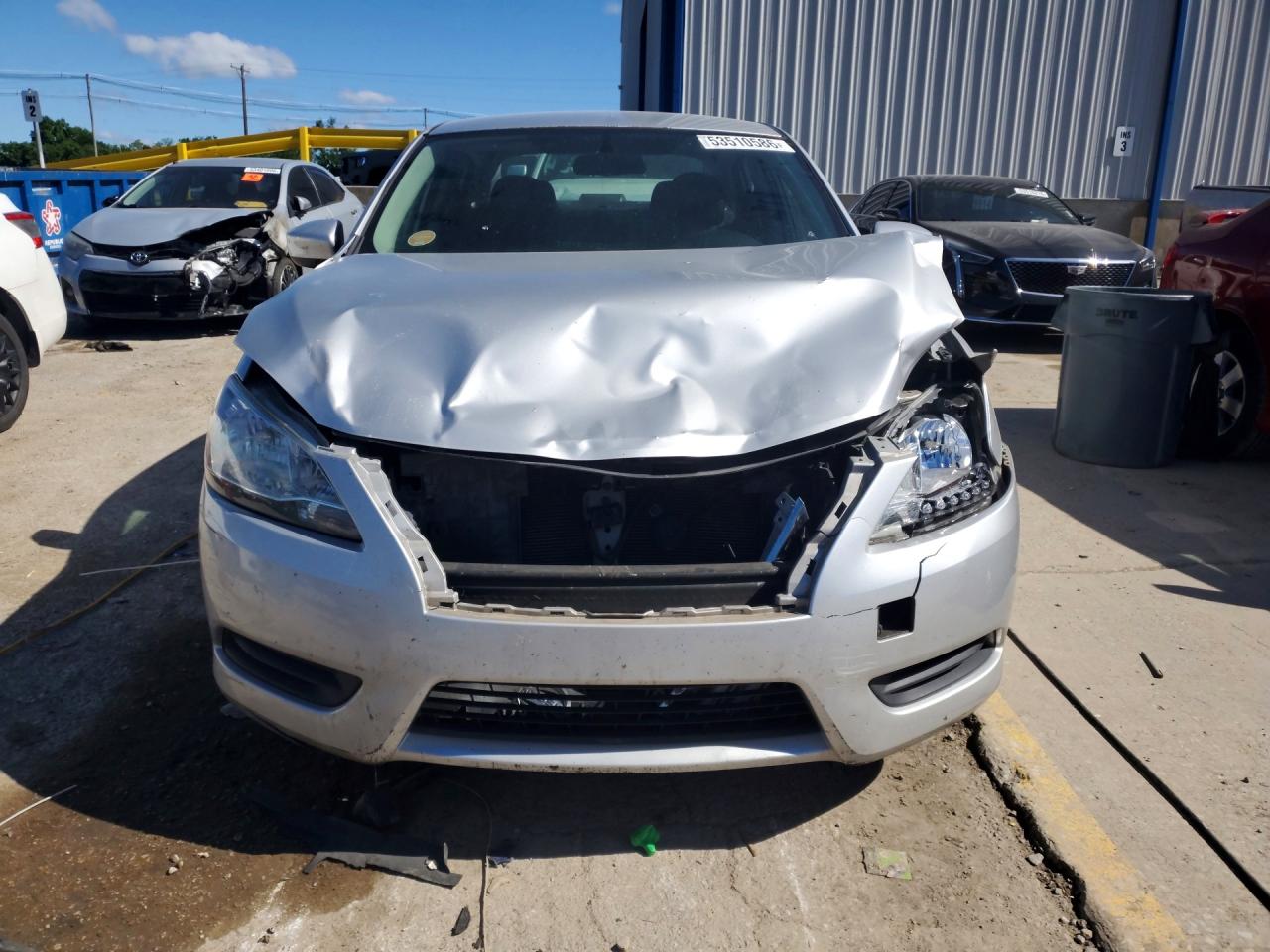 2015 Nissan Sentra S Silver vin: 3N1AB7APXFY315702