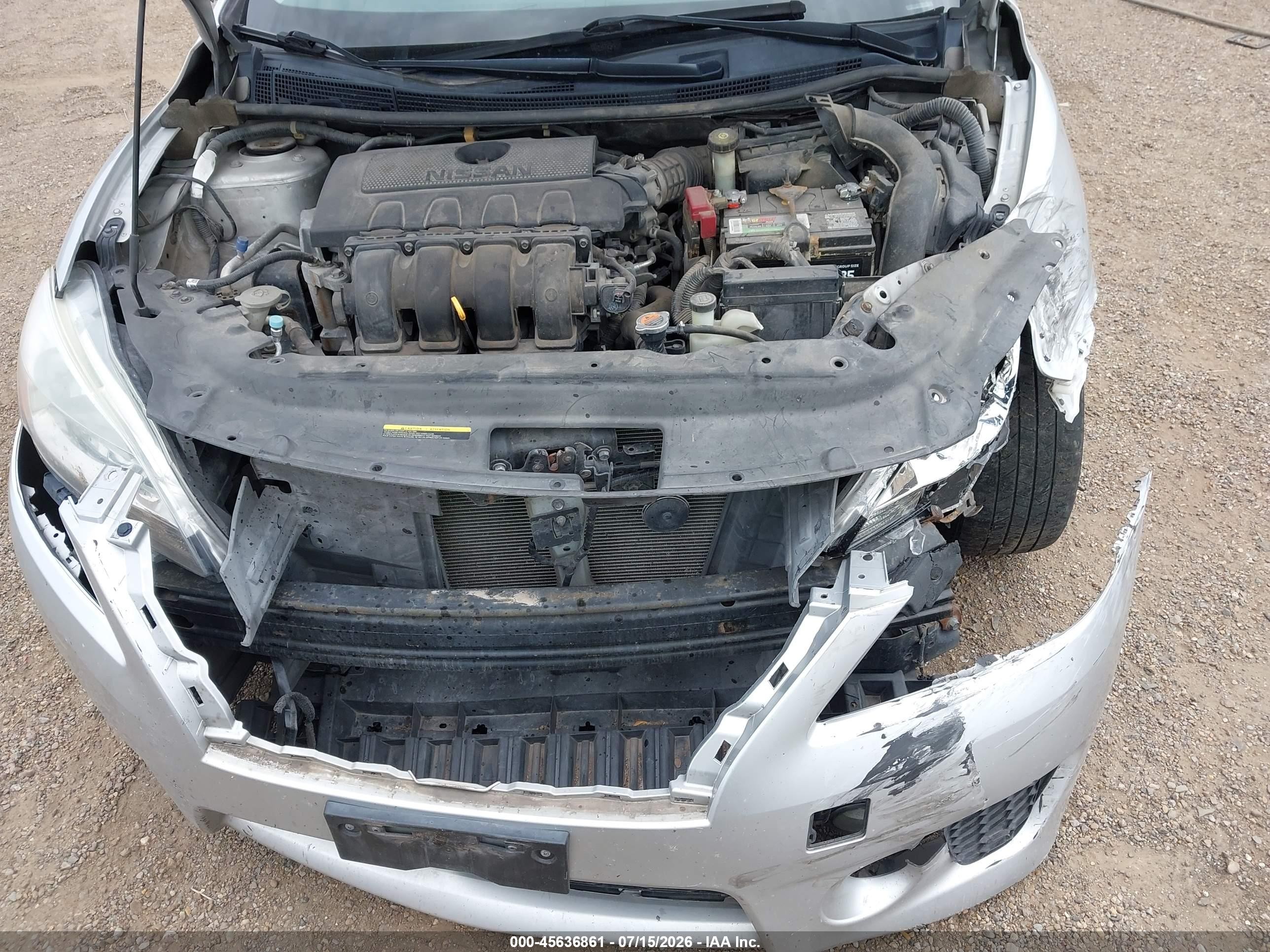 2015 Nissan Sentra Sr Silver vin: 3N1AB7APXFY323993