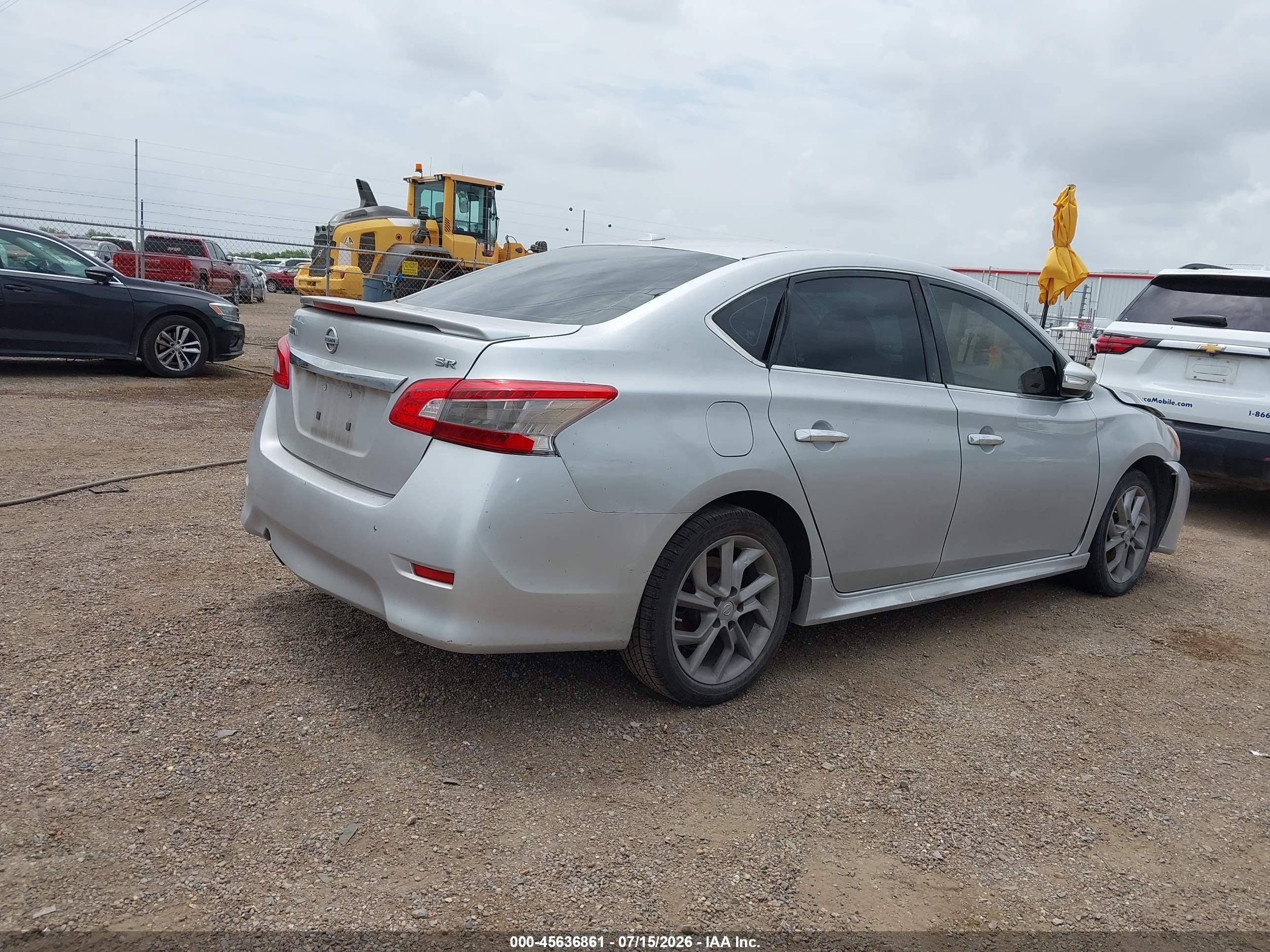 2015 Nissan Sentra Sr Silver vin: 3N1AB7APXFY323993