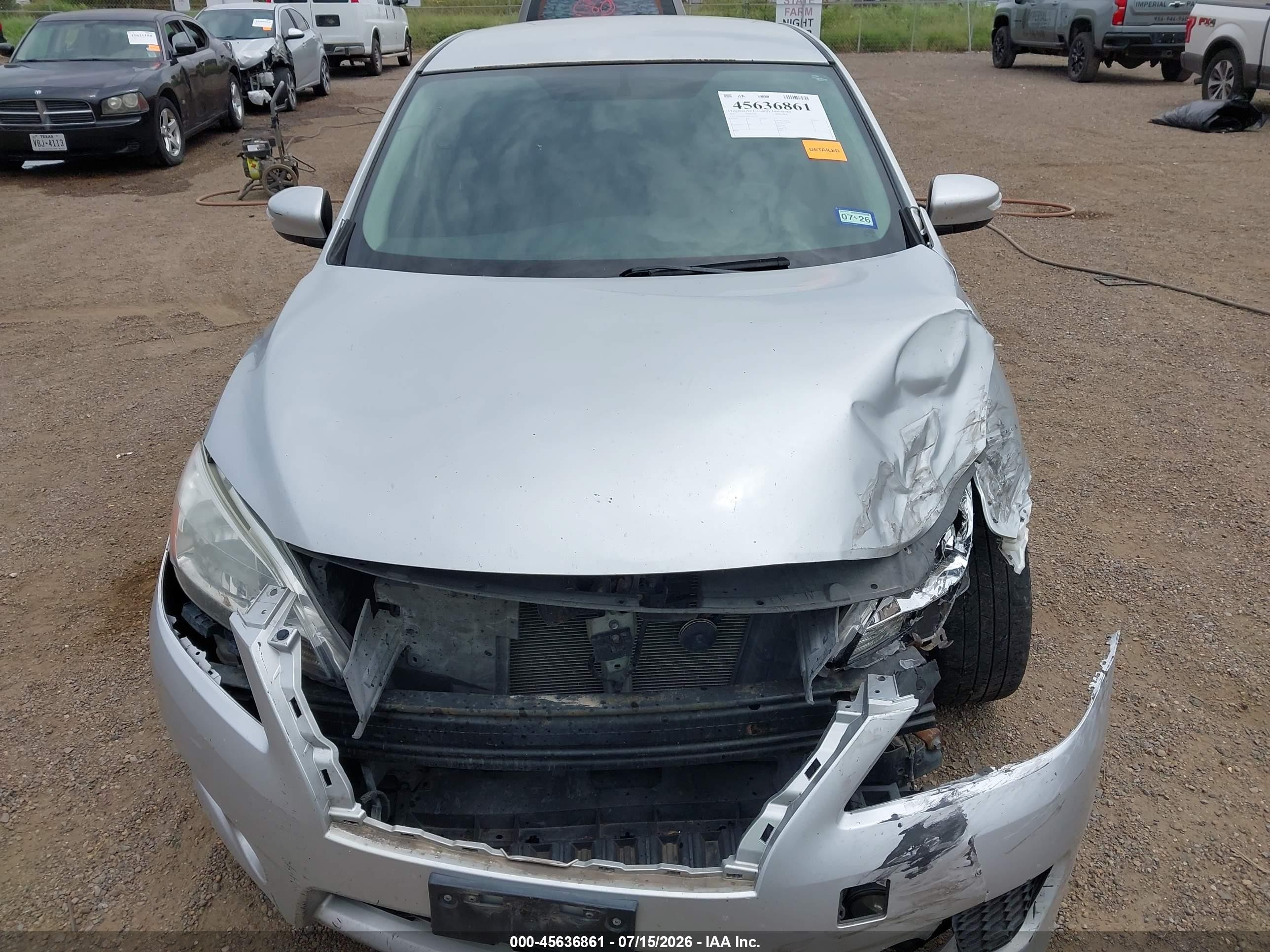 2015 Nissan Sentra Sr Silver vin: 3N1AB7APXFY323993