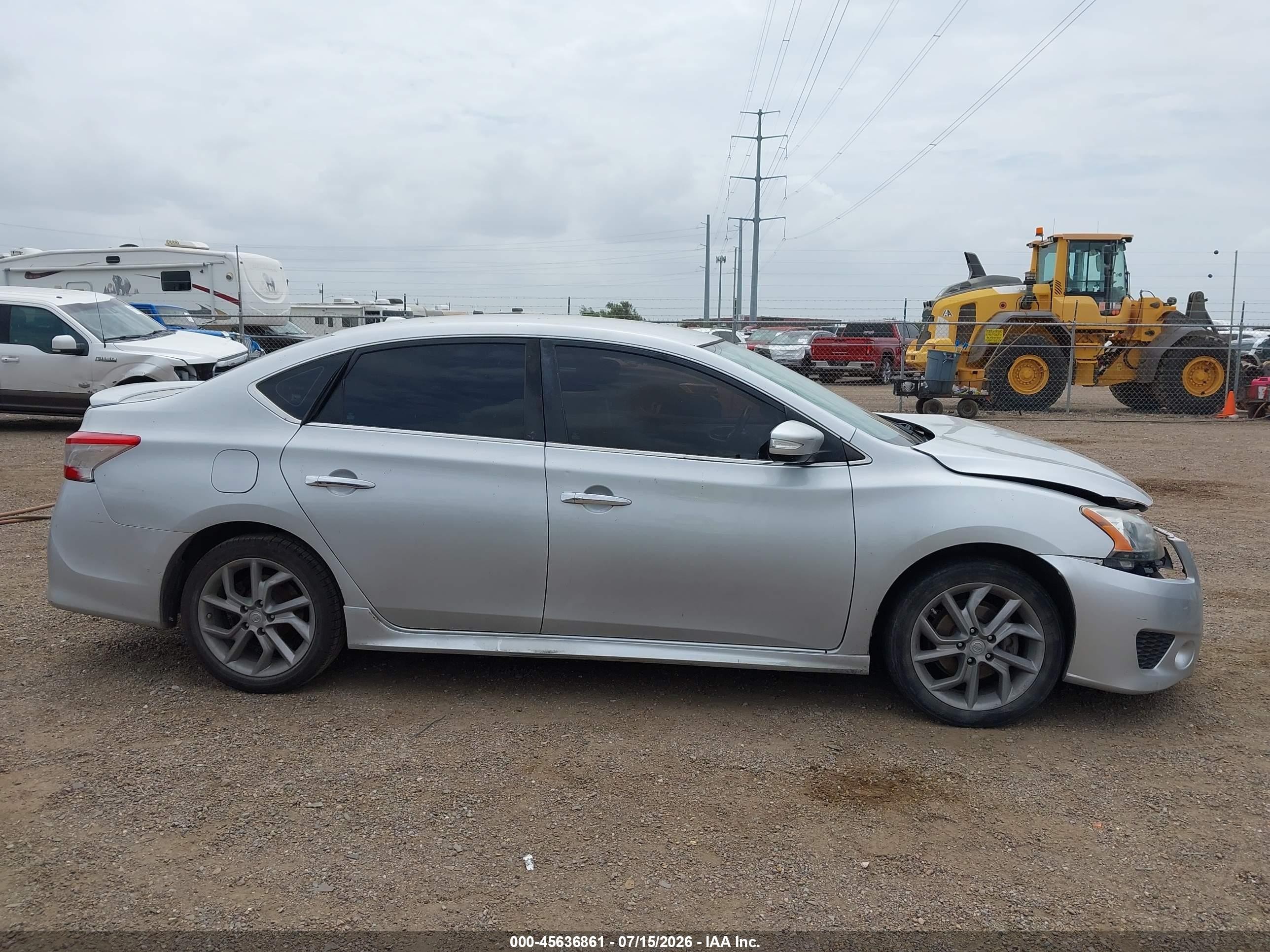 2015 Nissan Sentra Sr Silver vin: 3N1AB7APXFY323993